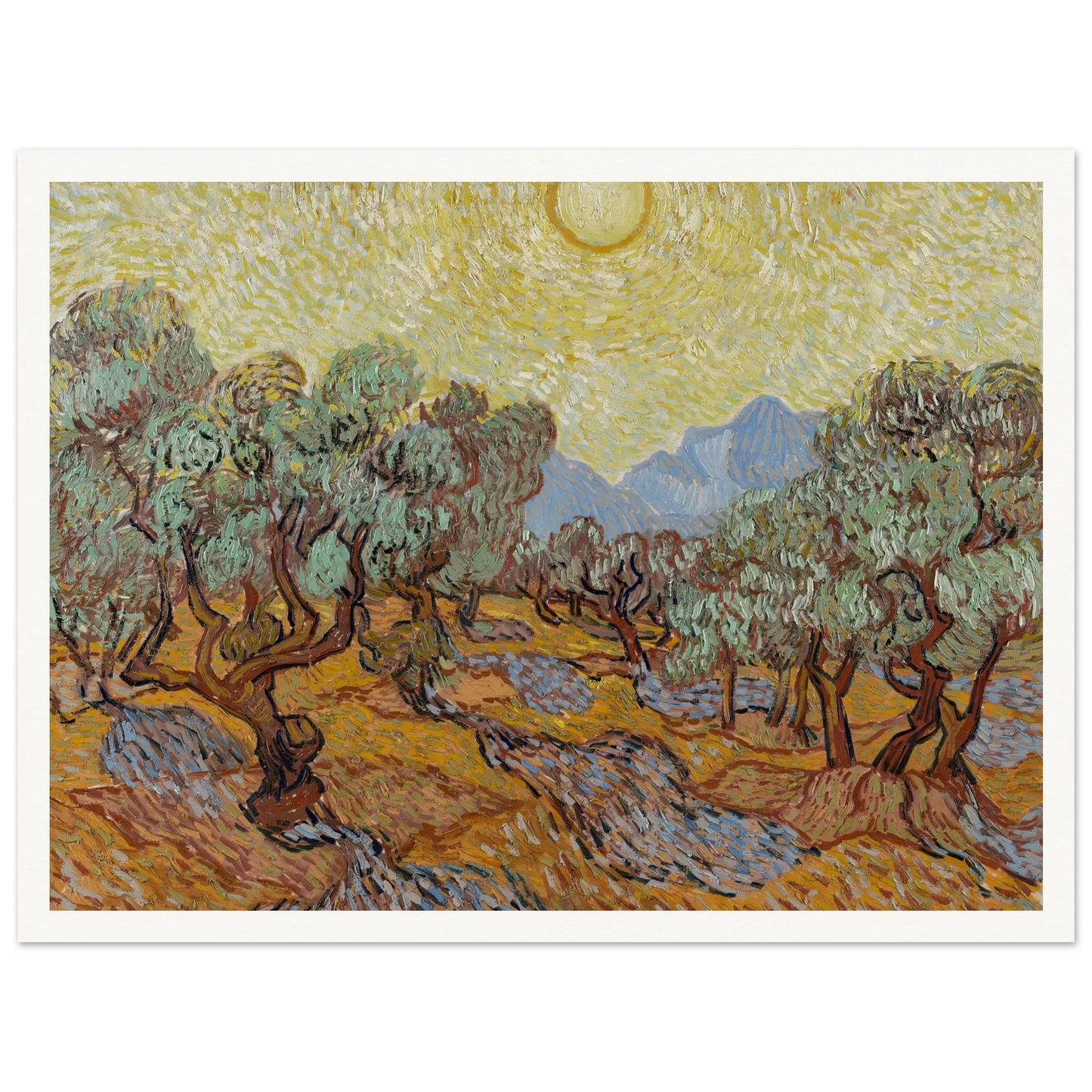 Olive Trees (1889) Art Print | Vincent van Gogh-Quipham Collections