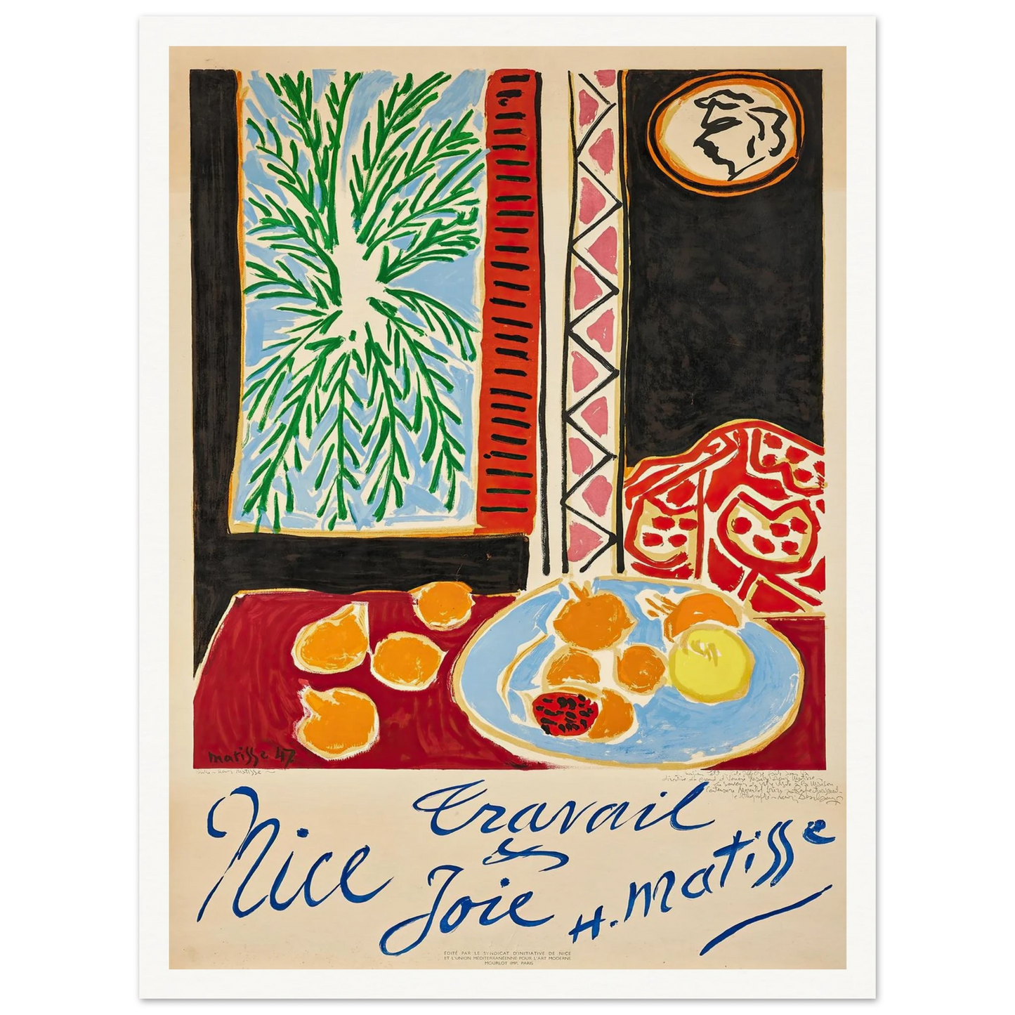 Nice Travail et Joie (1947) Art Print | Henri Matisse-Quipham Collections