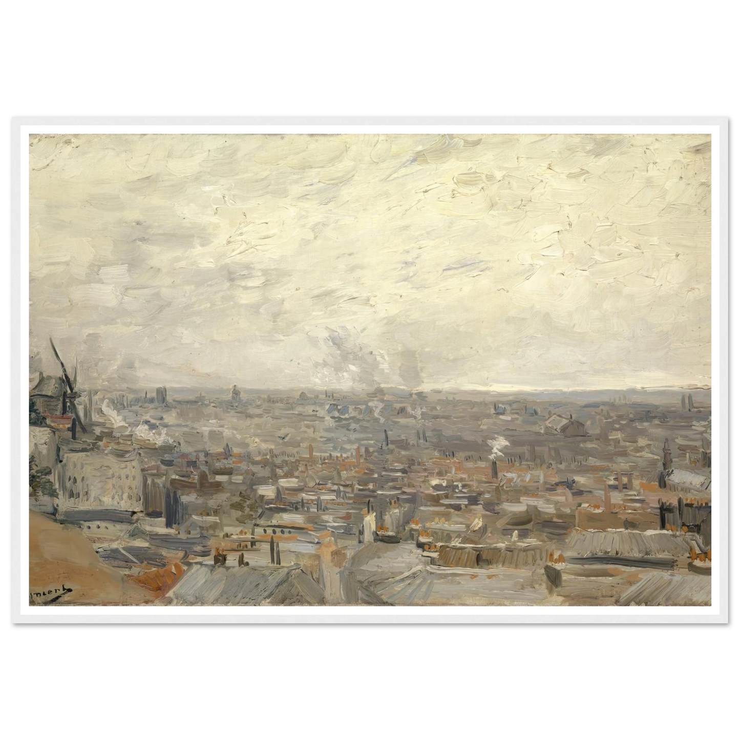 View from Montmartre (1886) Art Print | Vincent van Gogh-Quipham Collections