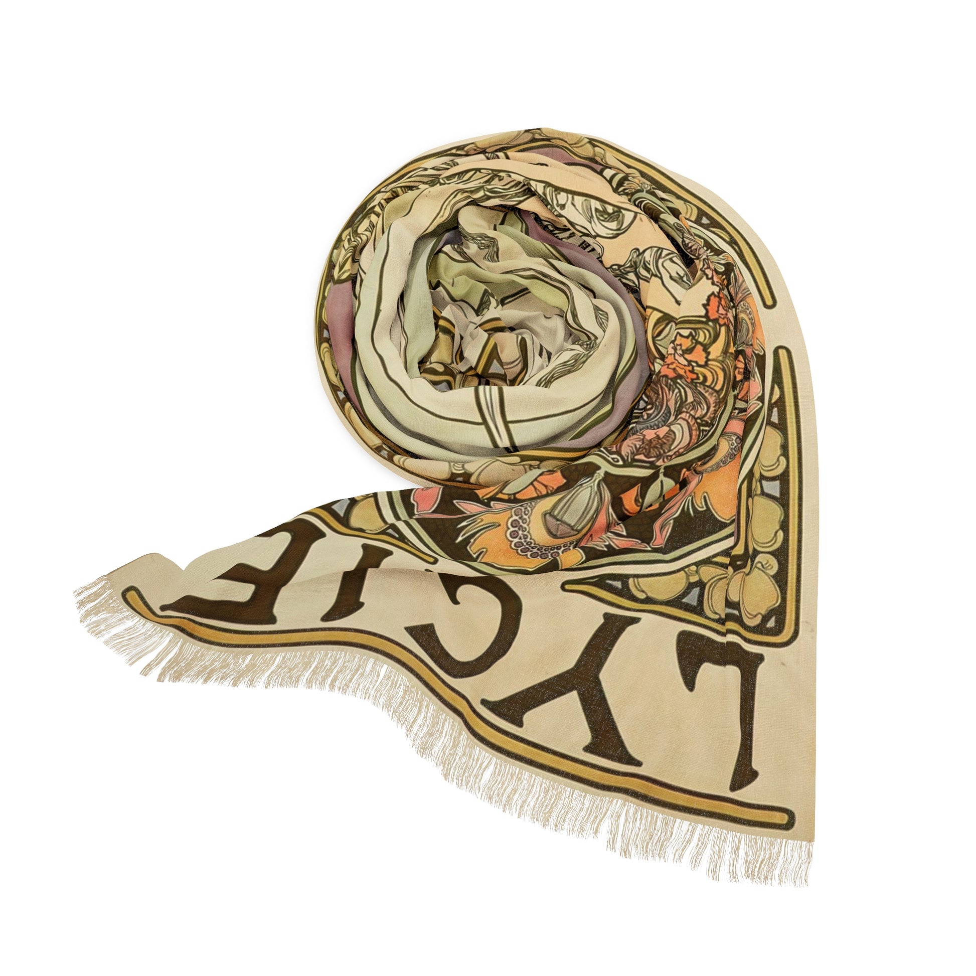 Lygie | Alphonse Mucha Scarf – Art Nouveau Scarf-Quipham Collections