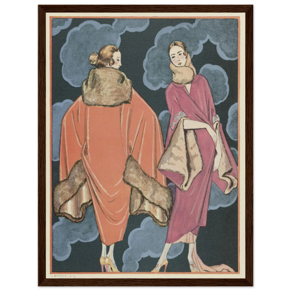 Deux heures du matin; Manteaux, de Worth (1923) Art Print | George Barbier-Quipham Collections