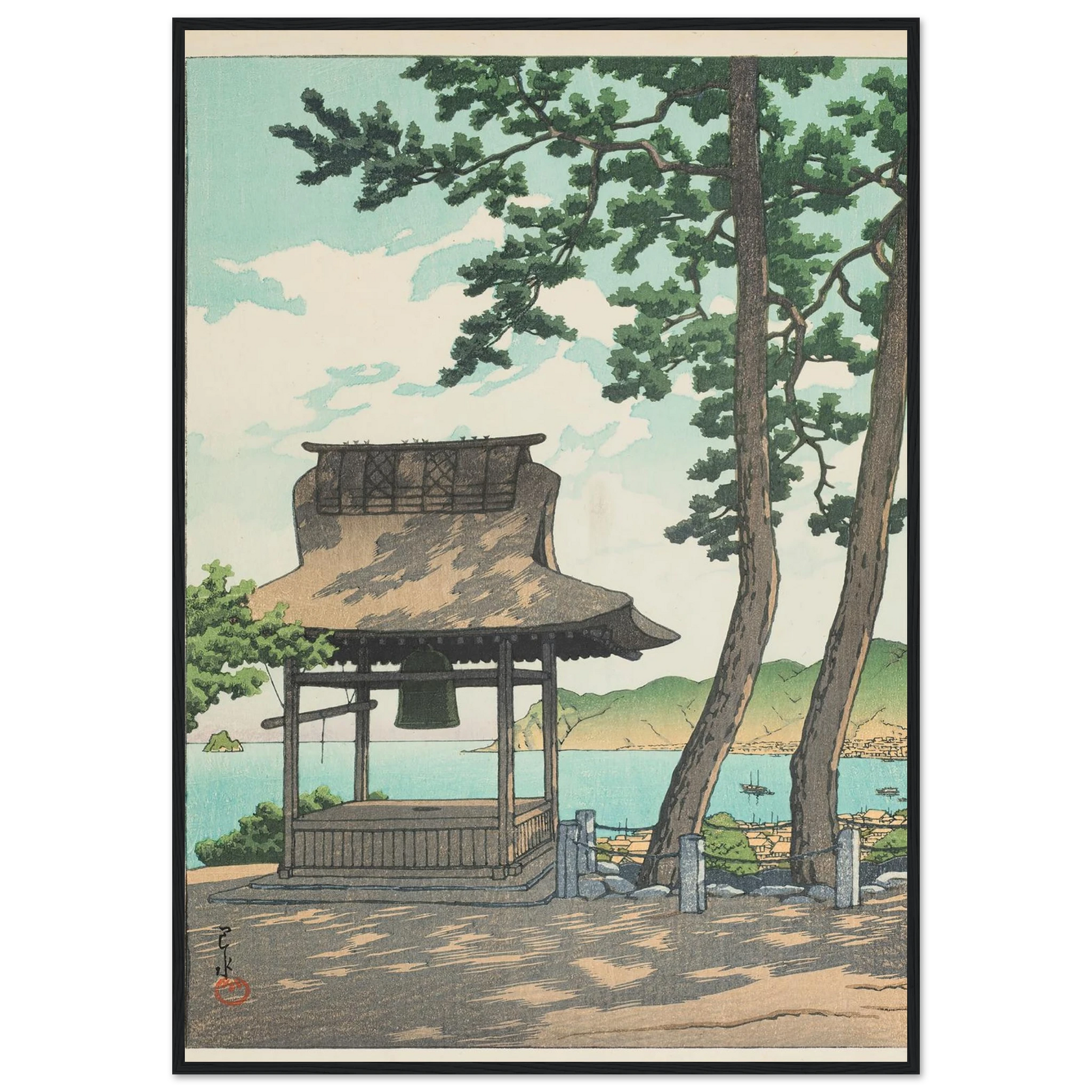 Izu Ito Shugetsuin (Shugetsu Temple in Ito, Izu) (1933) Art Print | Kawase Hasui-Quipham Collections