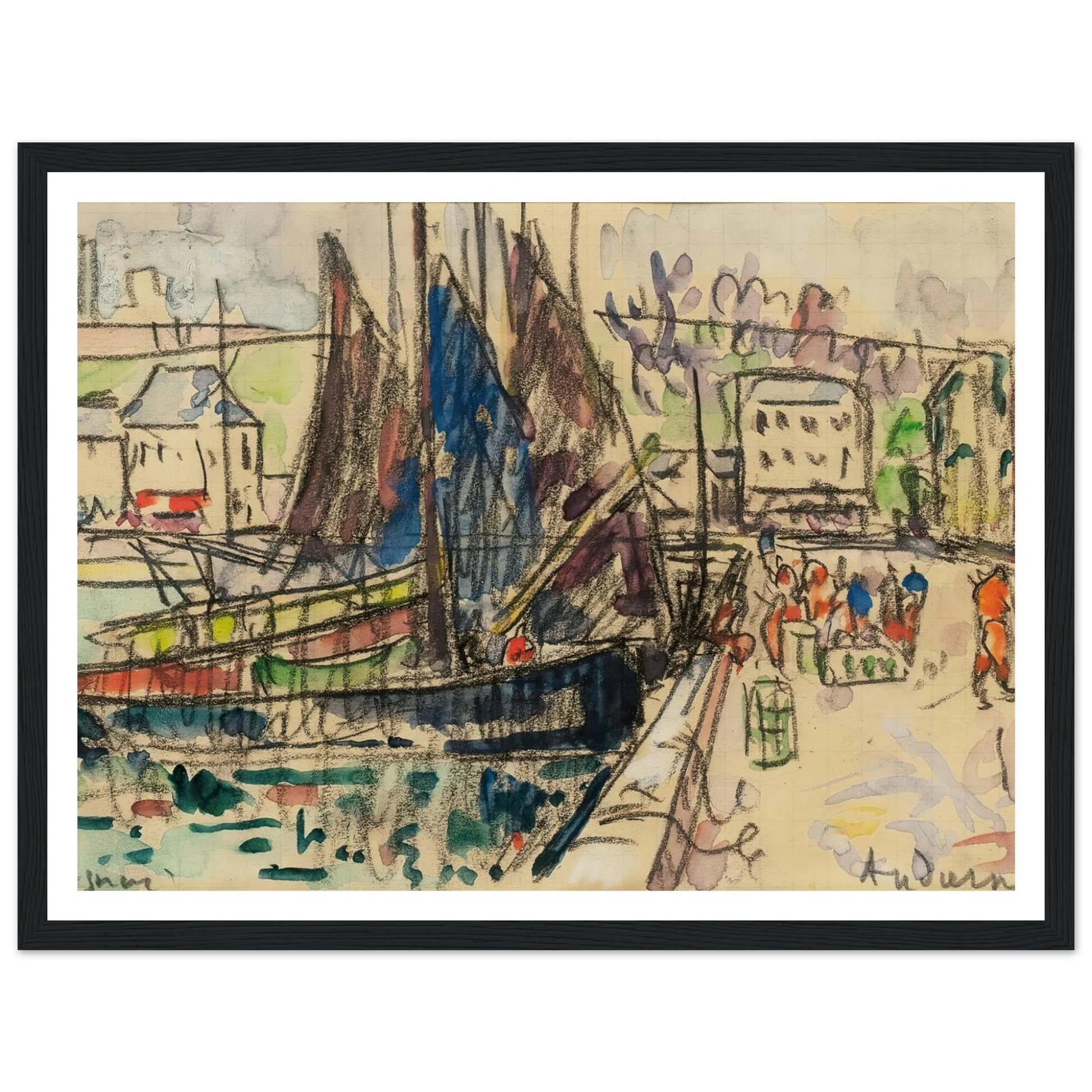 Audierne (1927) Art Print | Paul Signac-Quipham Collections