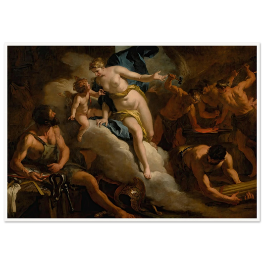 Venus In The Forge Of Vulcan Art Print | Sebastiano Ricci-Quipham Collections