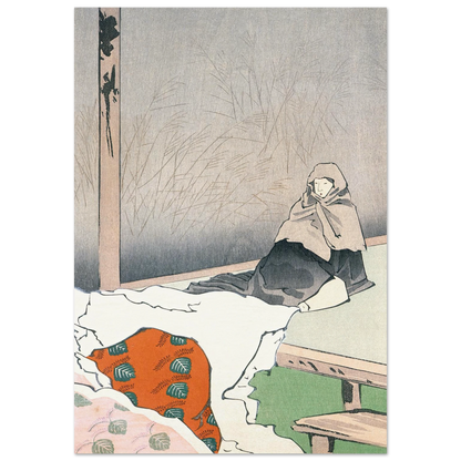 The Dancer Hotoke Gozen at Giōji (1897) Art Print | Kobayashi Kiyochika-Quipham Collections