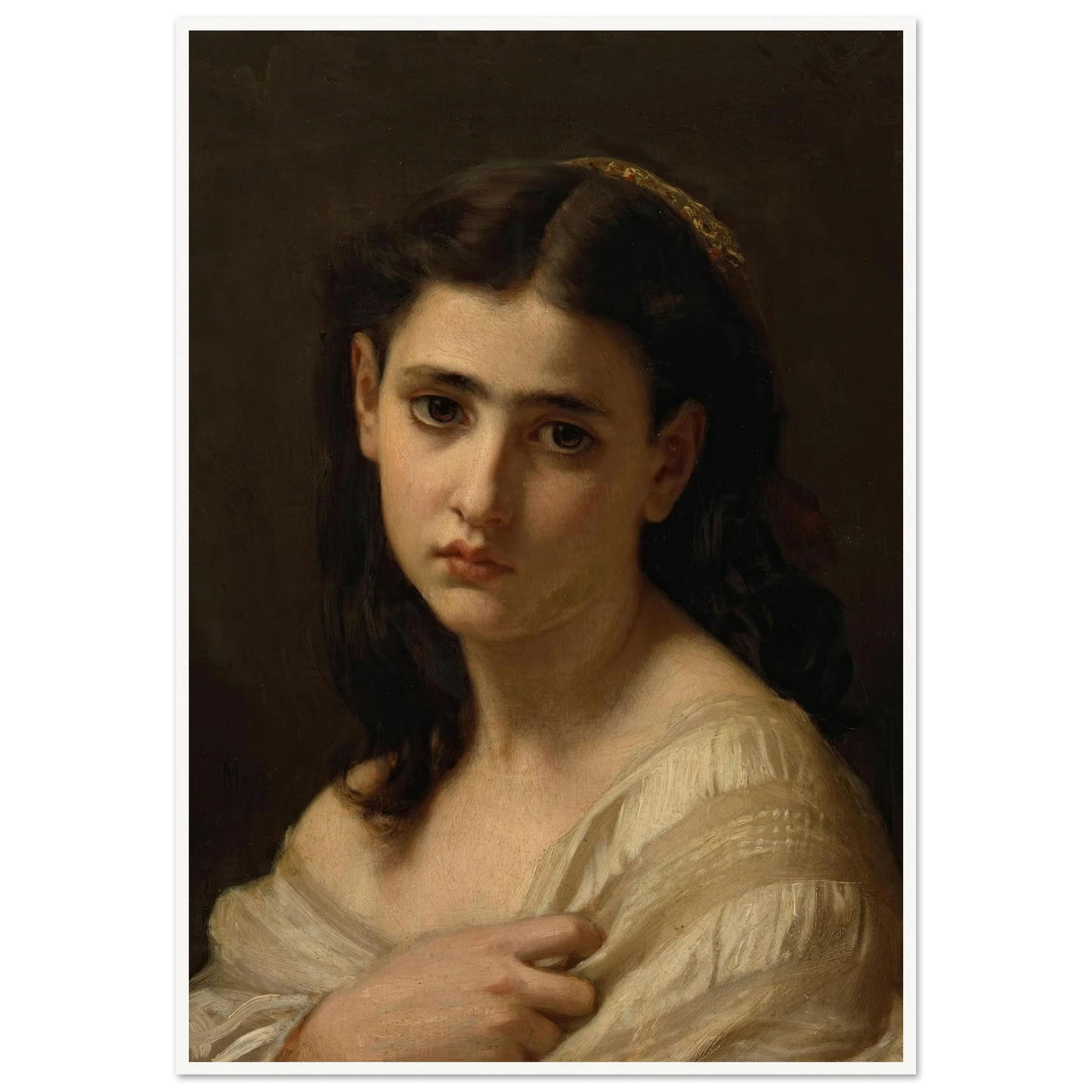 Thoughts far away (1864) Art Print | Hugues Merle-Quipham Collections