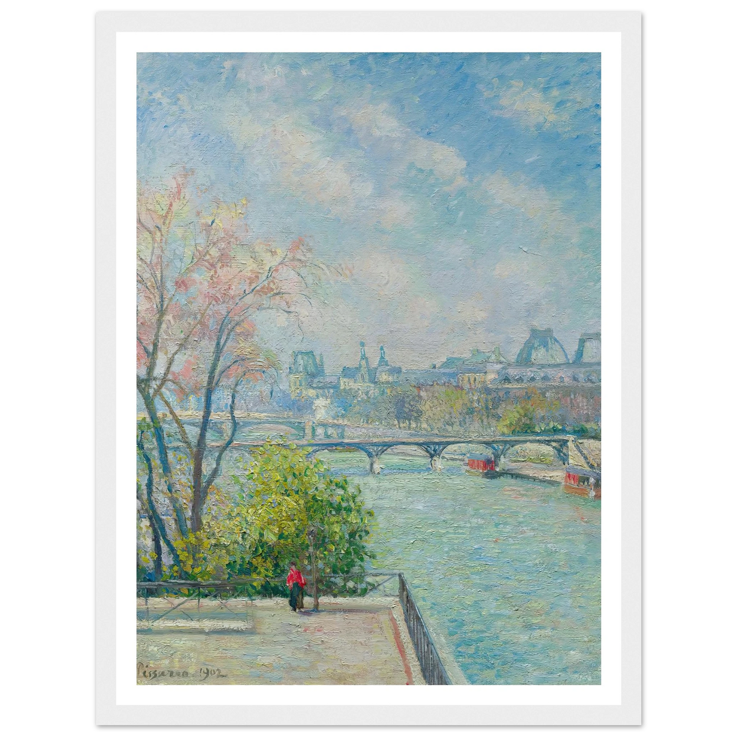 Le Louvre, Matin, Printemps (1902) Art Print | Camille Pissarro-Quipham Collections