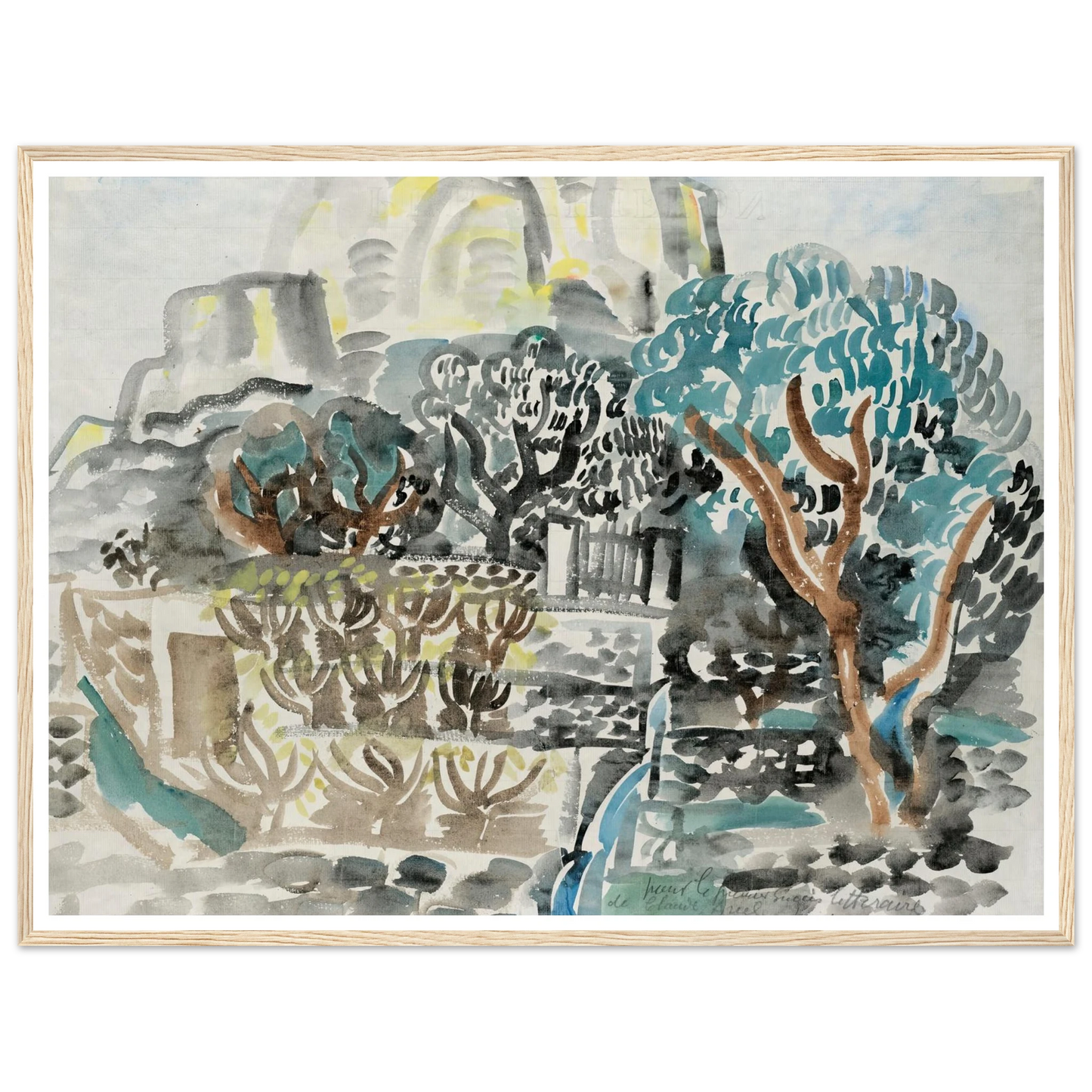 Le Baou de Saint-Jeannet (1921) Art Print | Raoul Dufy-Quipham Collections
