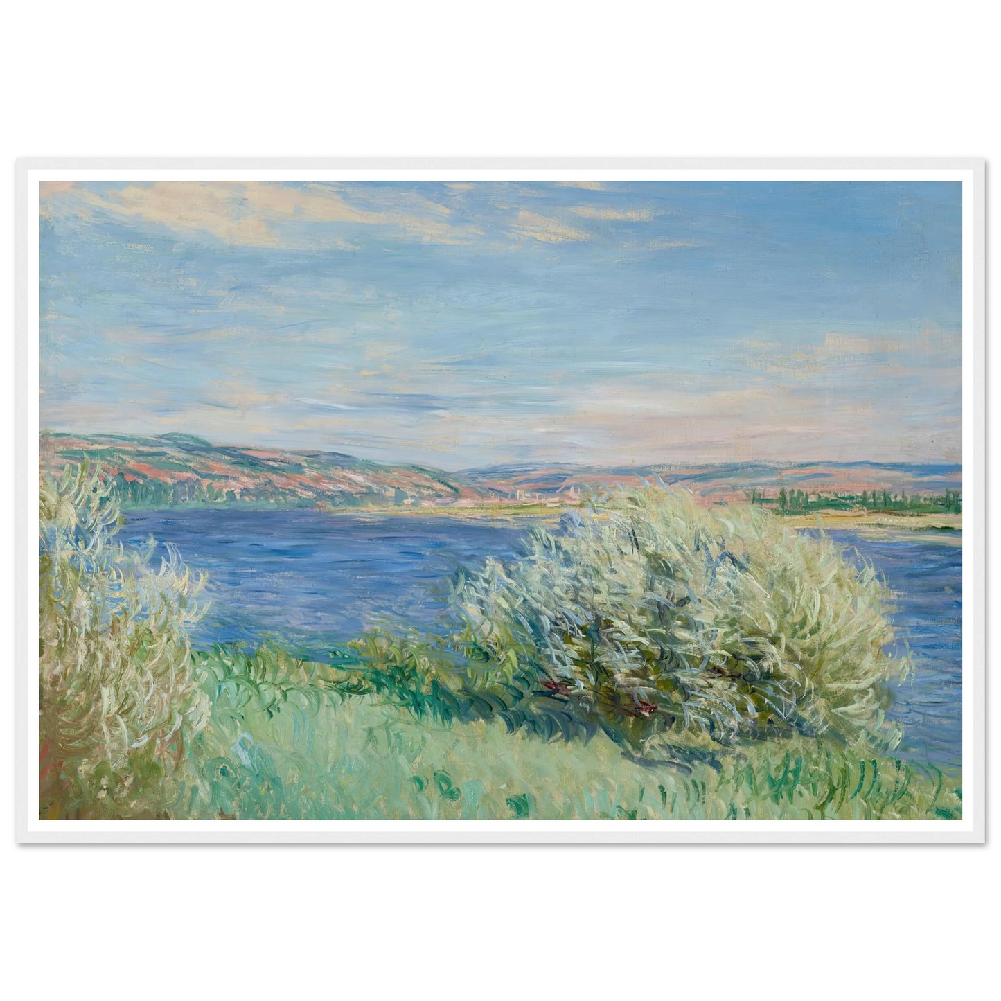 Les bords de la Seine près de Vétheuil (1881) Art Print | Claude Monet-Quipham Collections
