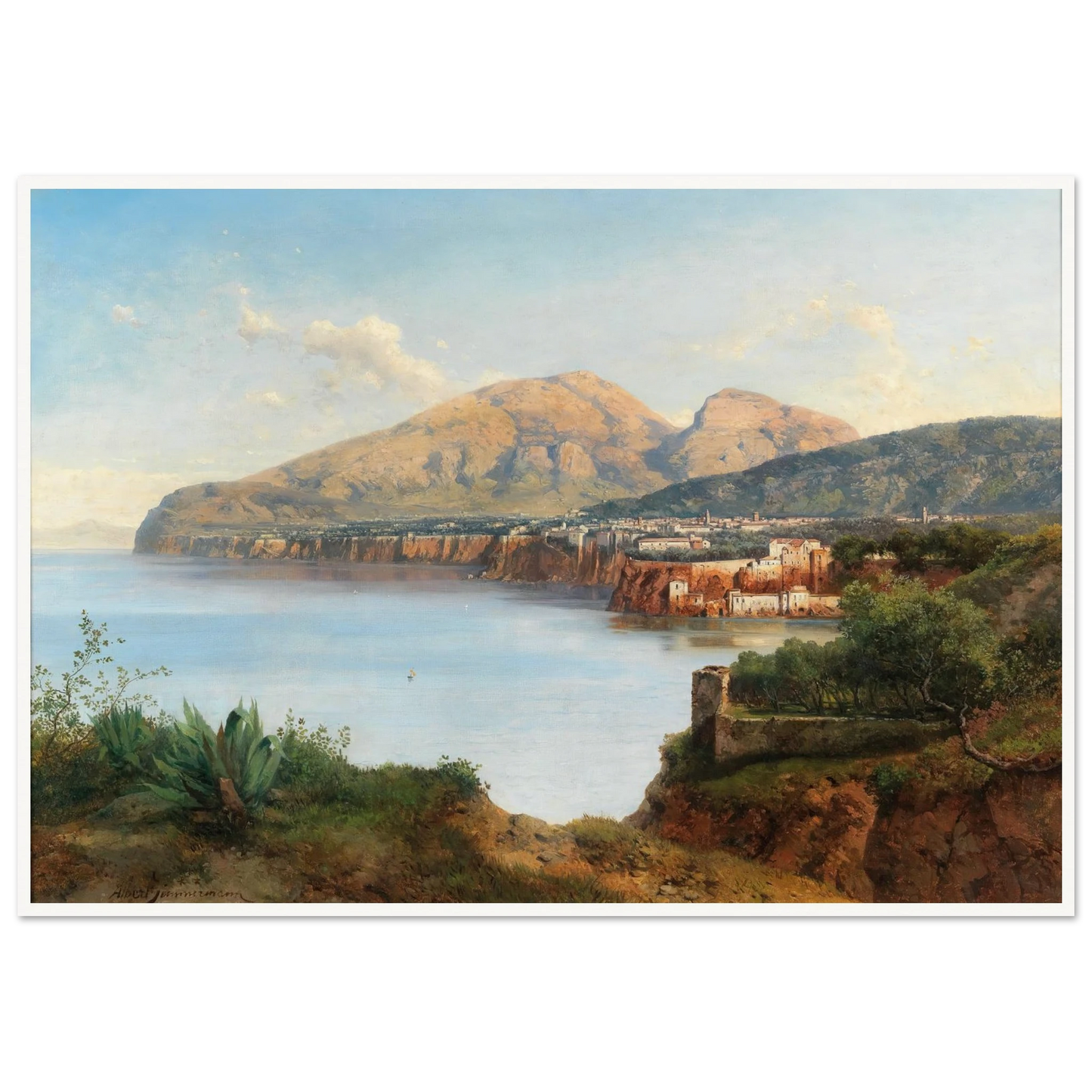 A View Of Sorrento Art Print | Albert Zimmermann-Quipham Collections