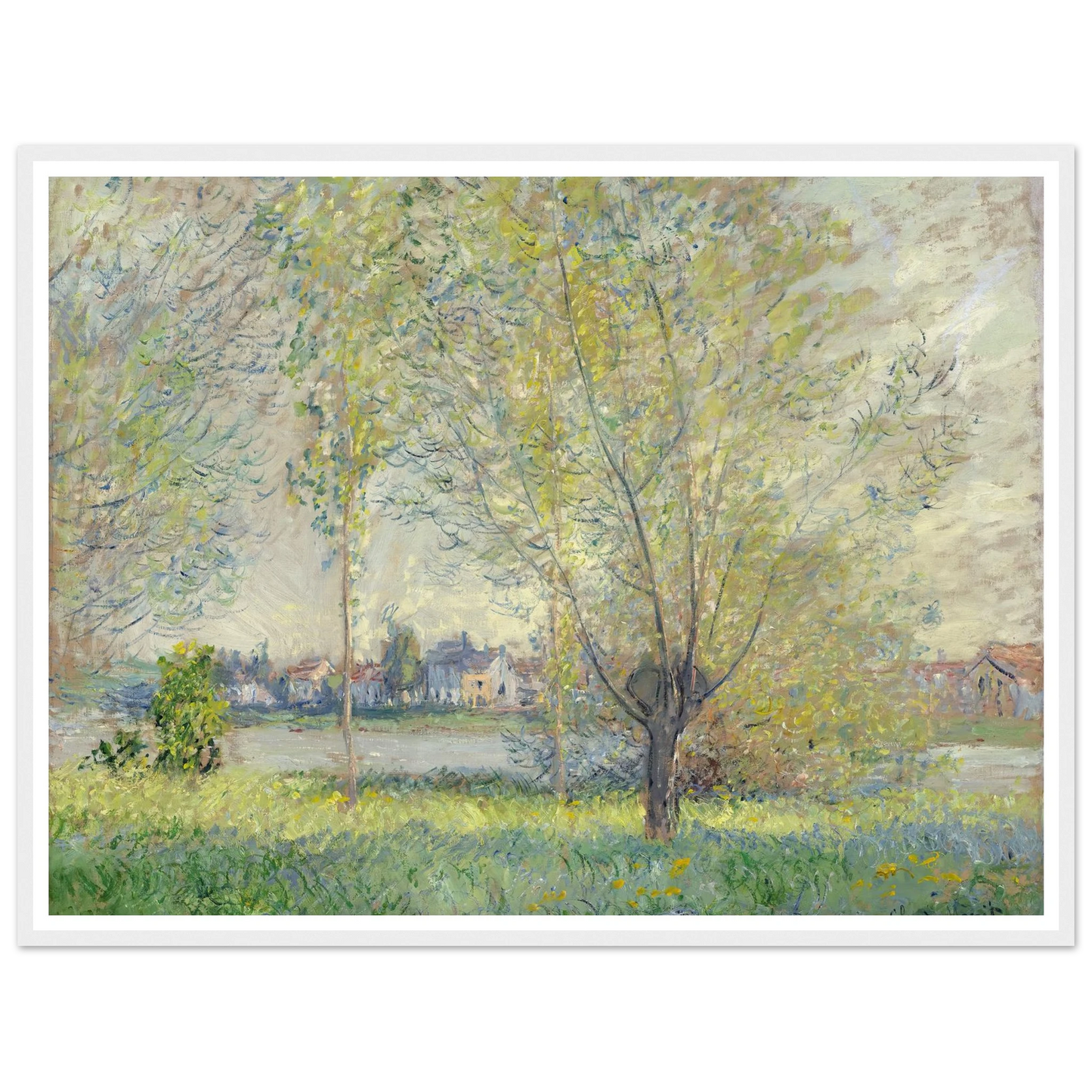 The Willows (1880) Art Print | Claude Monet-Quipham Collections