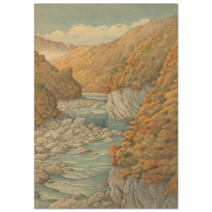 Autumn landscape Art Print | Kawase Hasui-Quipham Collections