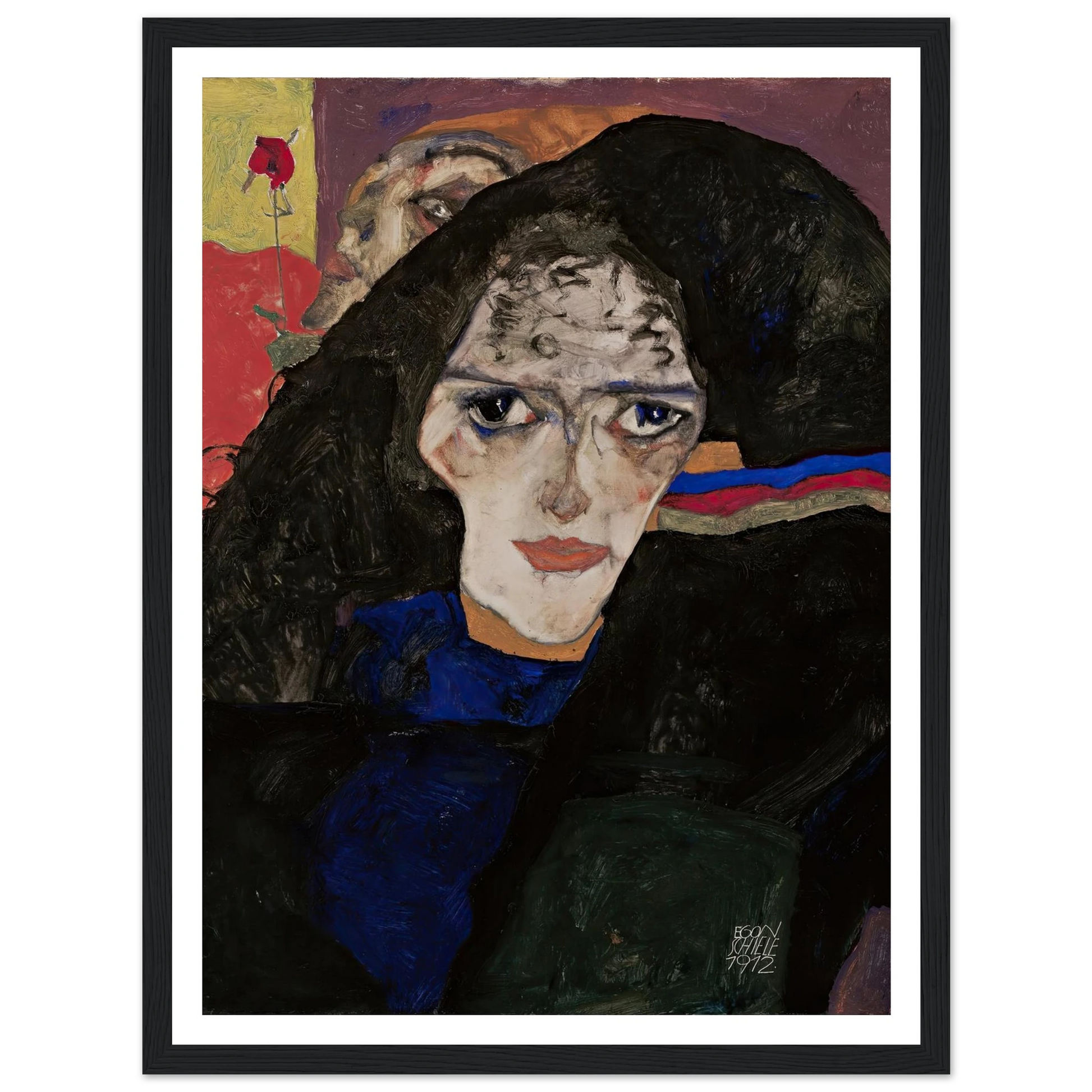 Mourning Woman (1912) Art Print | Egon Schiele-Quipham Collections