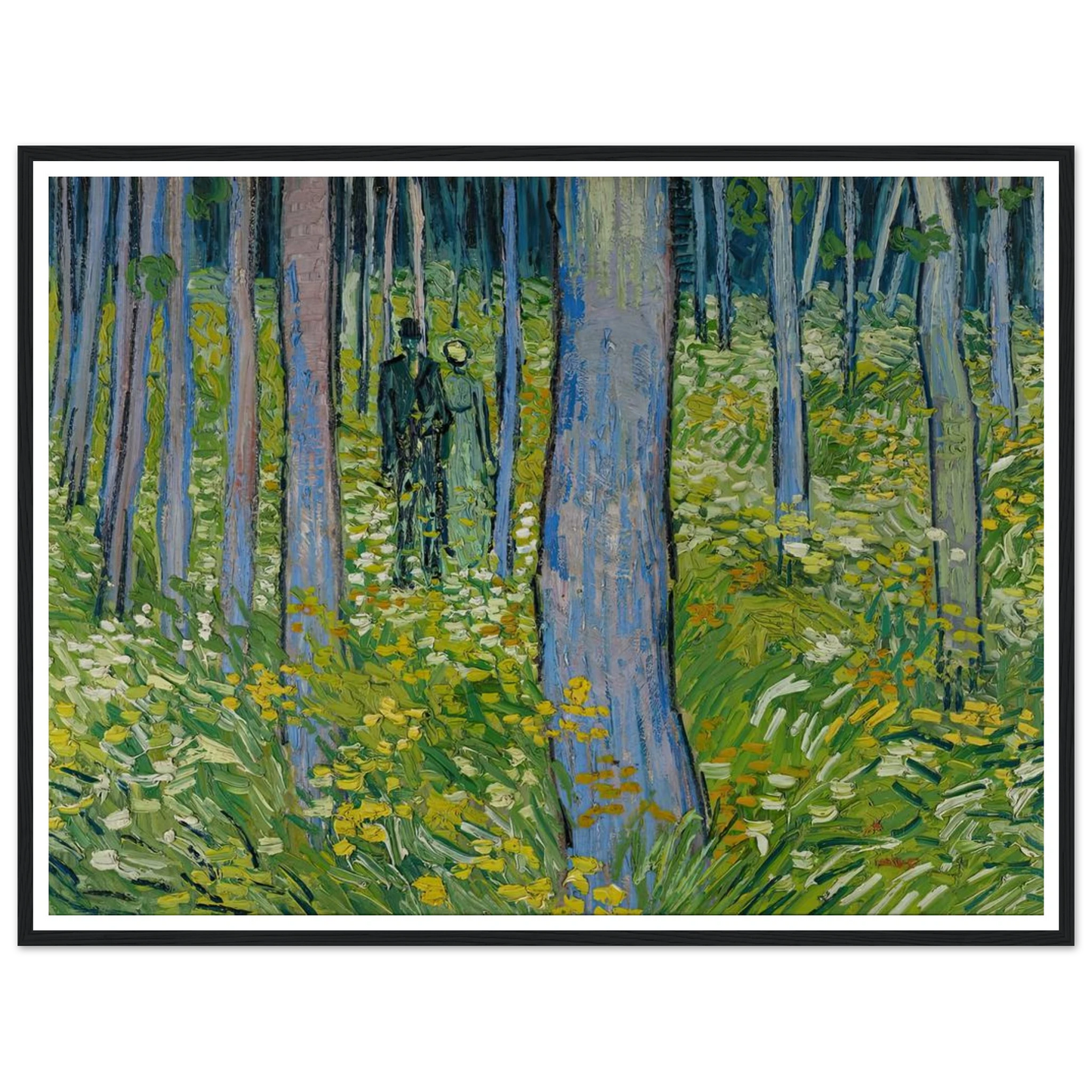 Undergrowth with two Figures (1890) Art Print | Vincent van Gogh-Quipham Collections