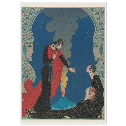 Empedocles and Panthea (1929) Art Print | George Barbier-Quipham Collections