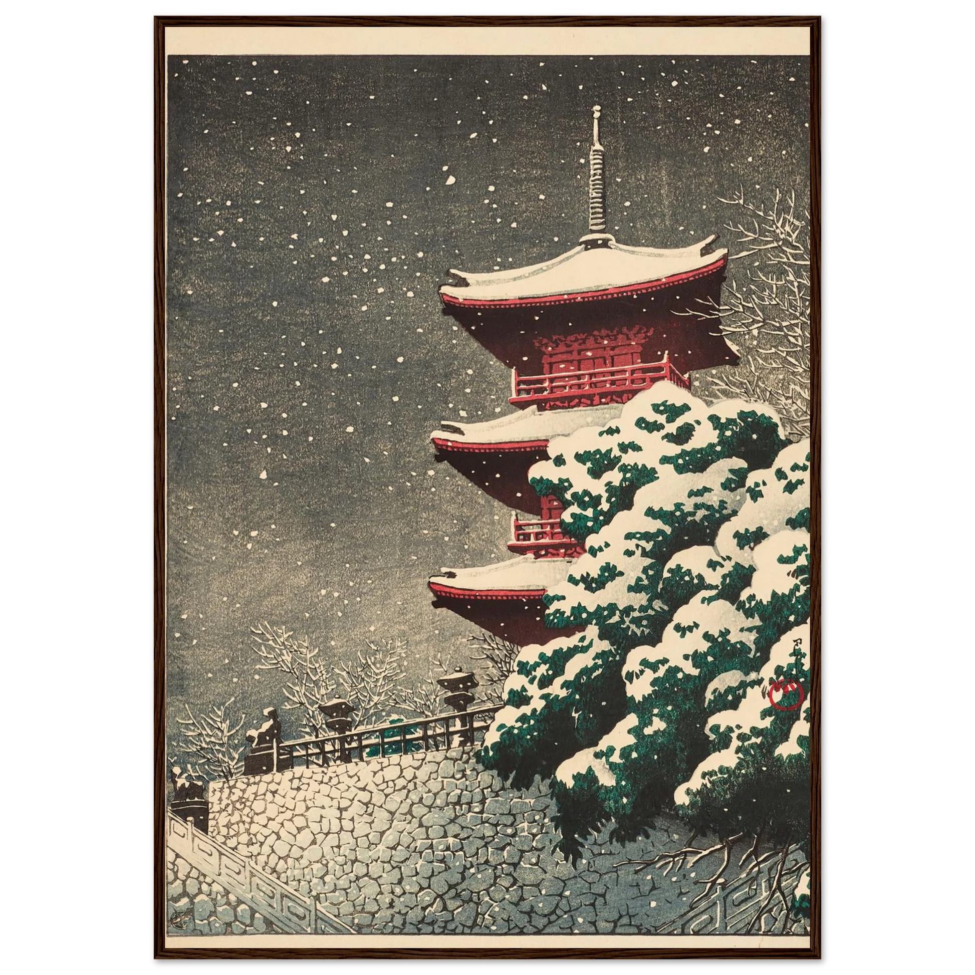 Izumo, Yasugi Kiyomizu (Yasugi Kiyomizu Temple at Izumo) (1926) Art Print | Kawase Hasui-Quipham Collections
