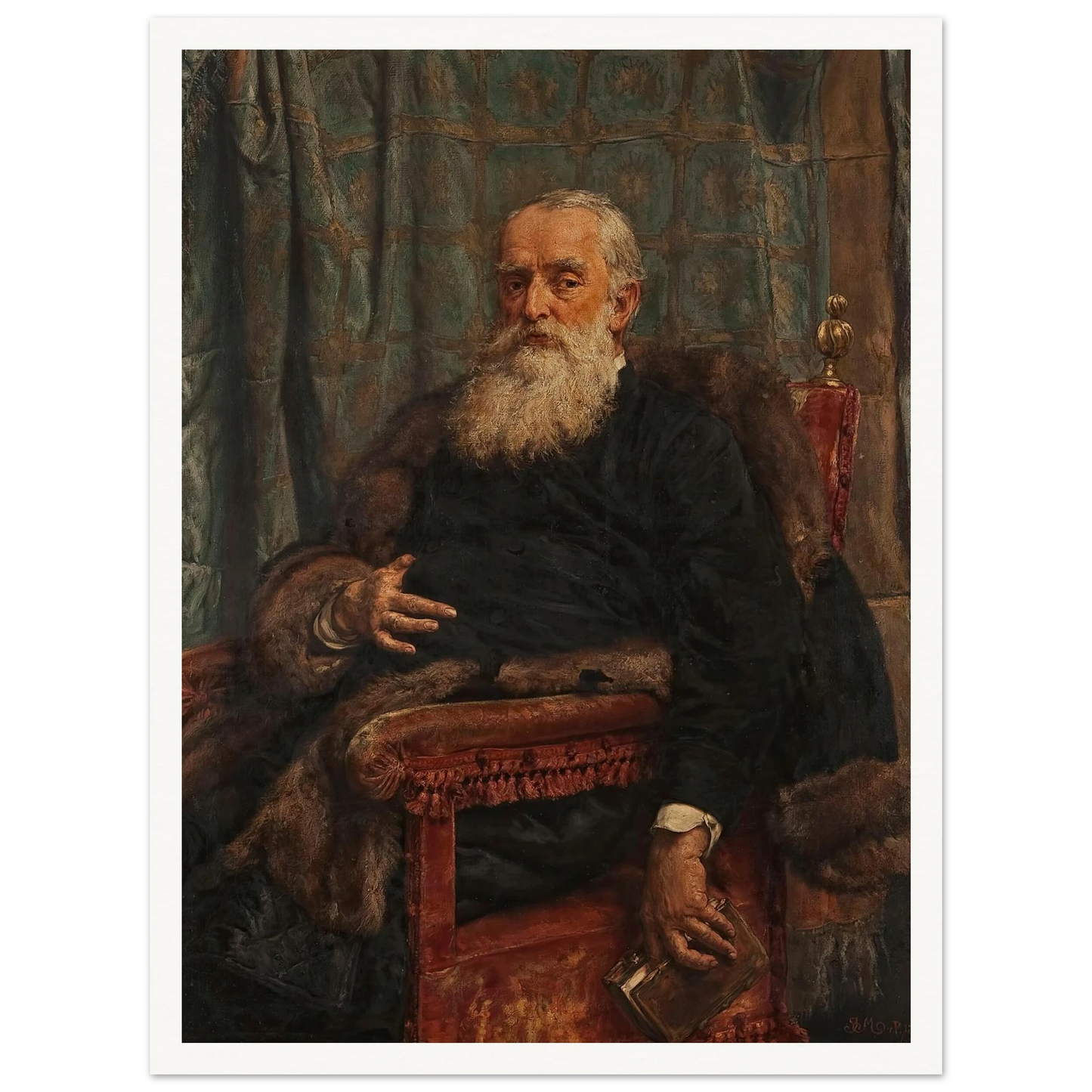 Portrait of Henryk Krajewski (1892) Art Print | Jan Matejko-Quipham Collections