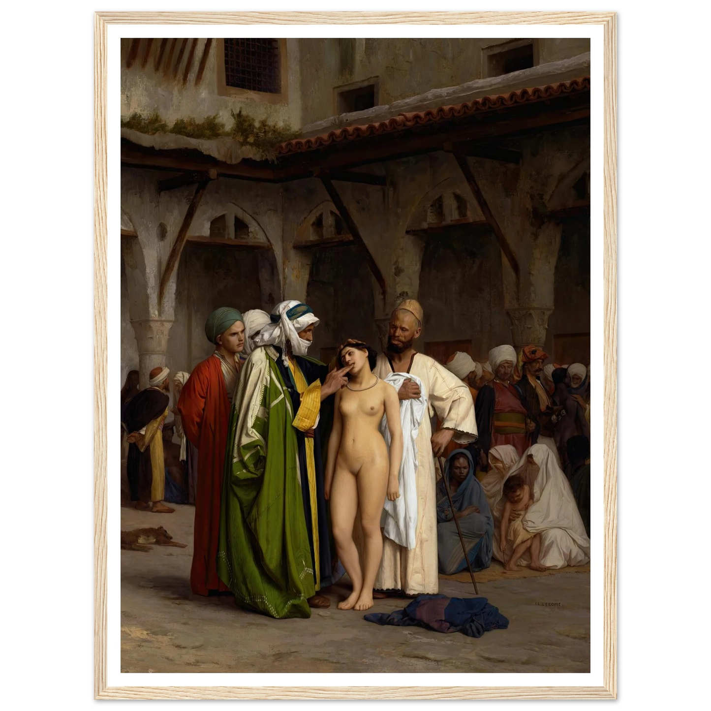 The Slave Market (circa 1866) Art Print | Jean Leon Gerome-Quipham Collections