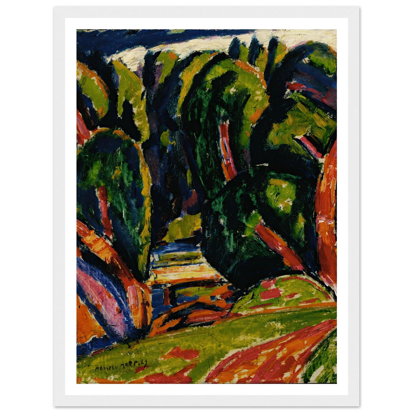 Red Tree (1910) Art Print | Marsden Hartley-Quipham Collections