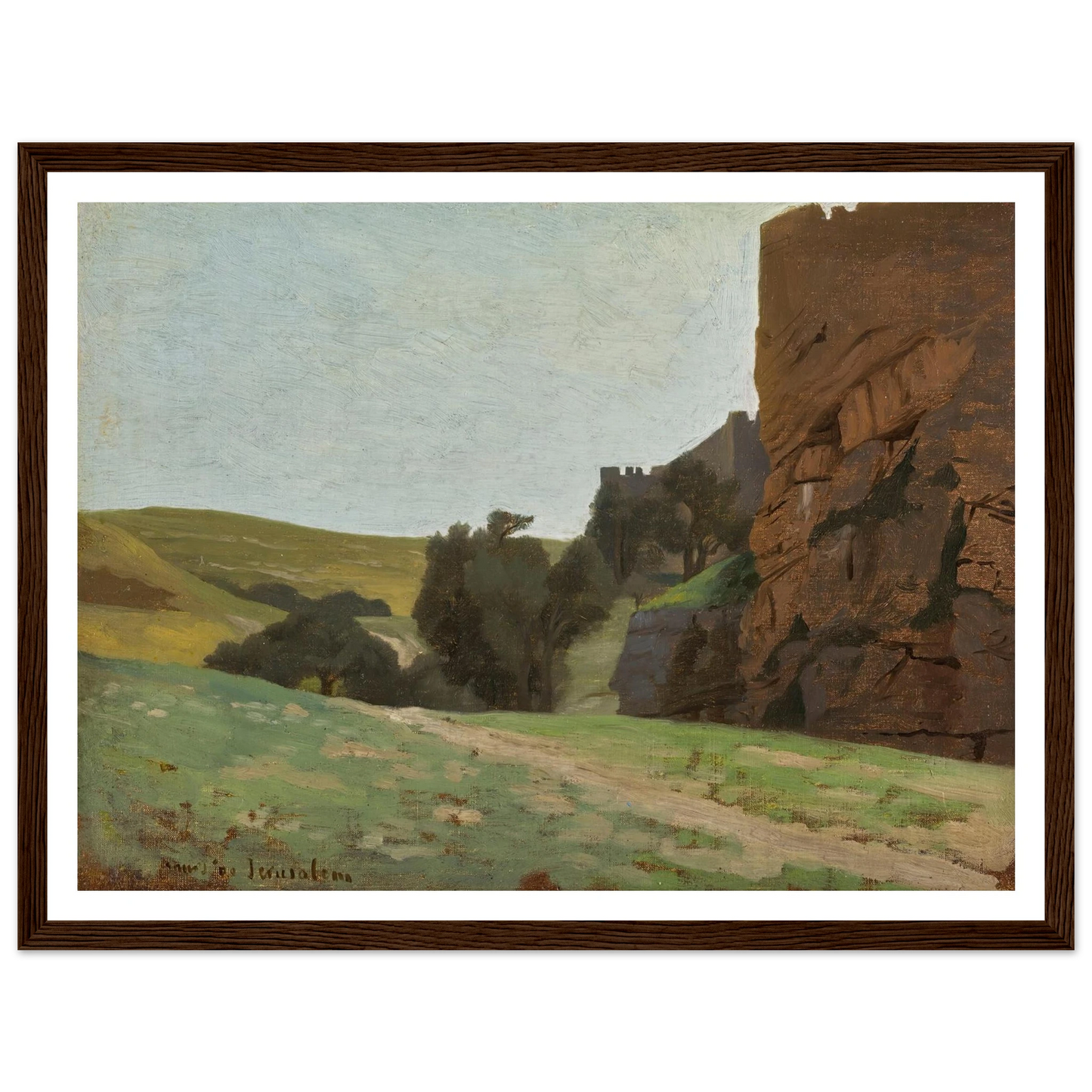 The Walls Of Jerusalem Art Print | Jean Leon Gerome-Quipham Collections