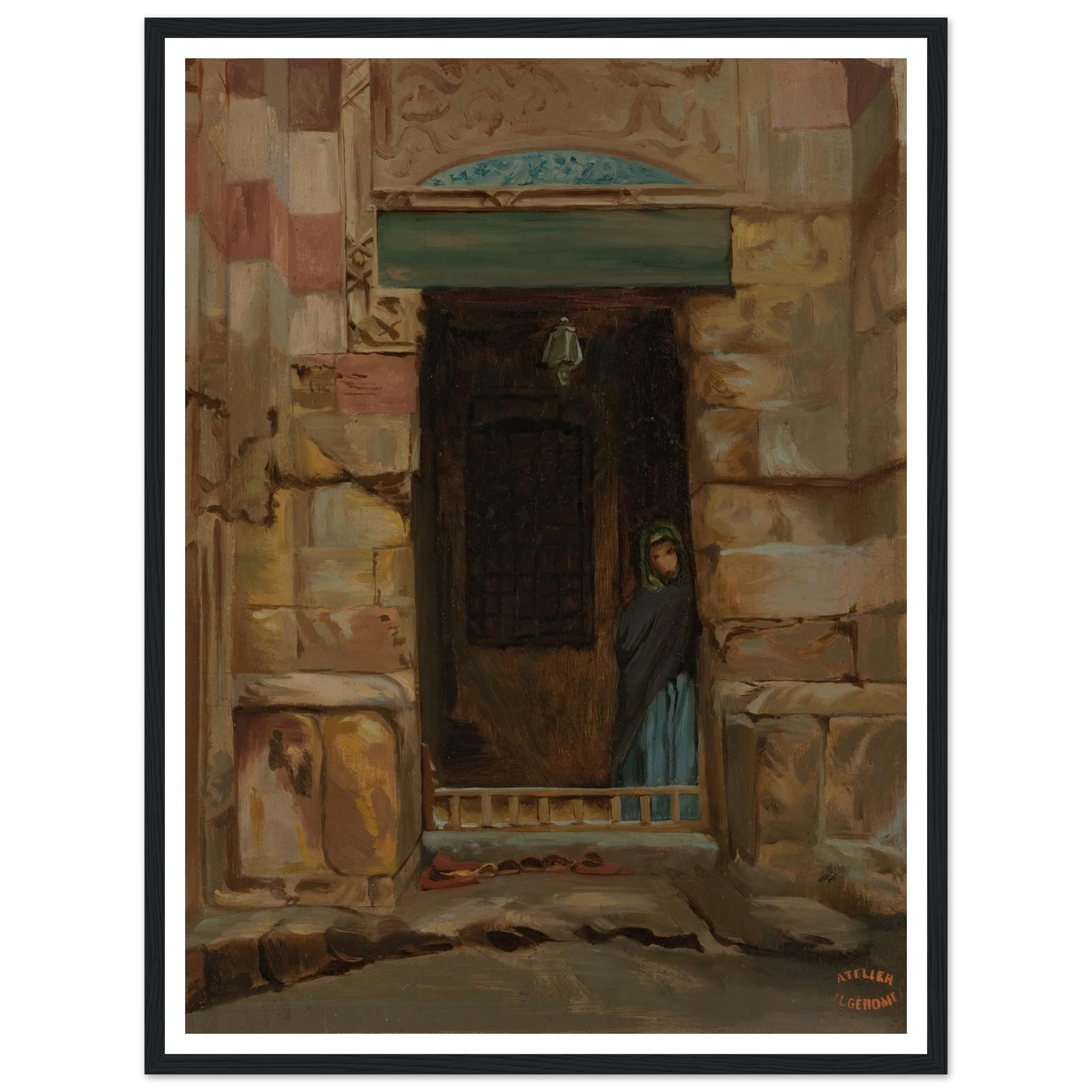 Arab Woman in a Doorway (1870) Art Print | Jean Leon Gerome-Quipham Collections