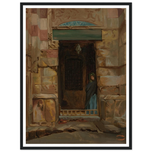 Arab Woman in a Doorway (1870) Art Print | Jean Leon Gerome-Quipham Collections