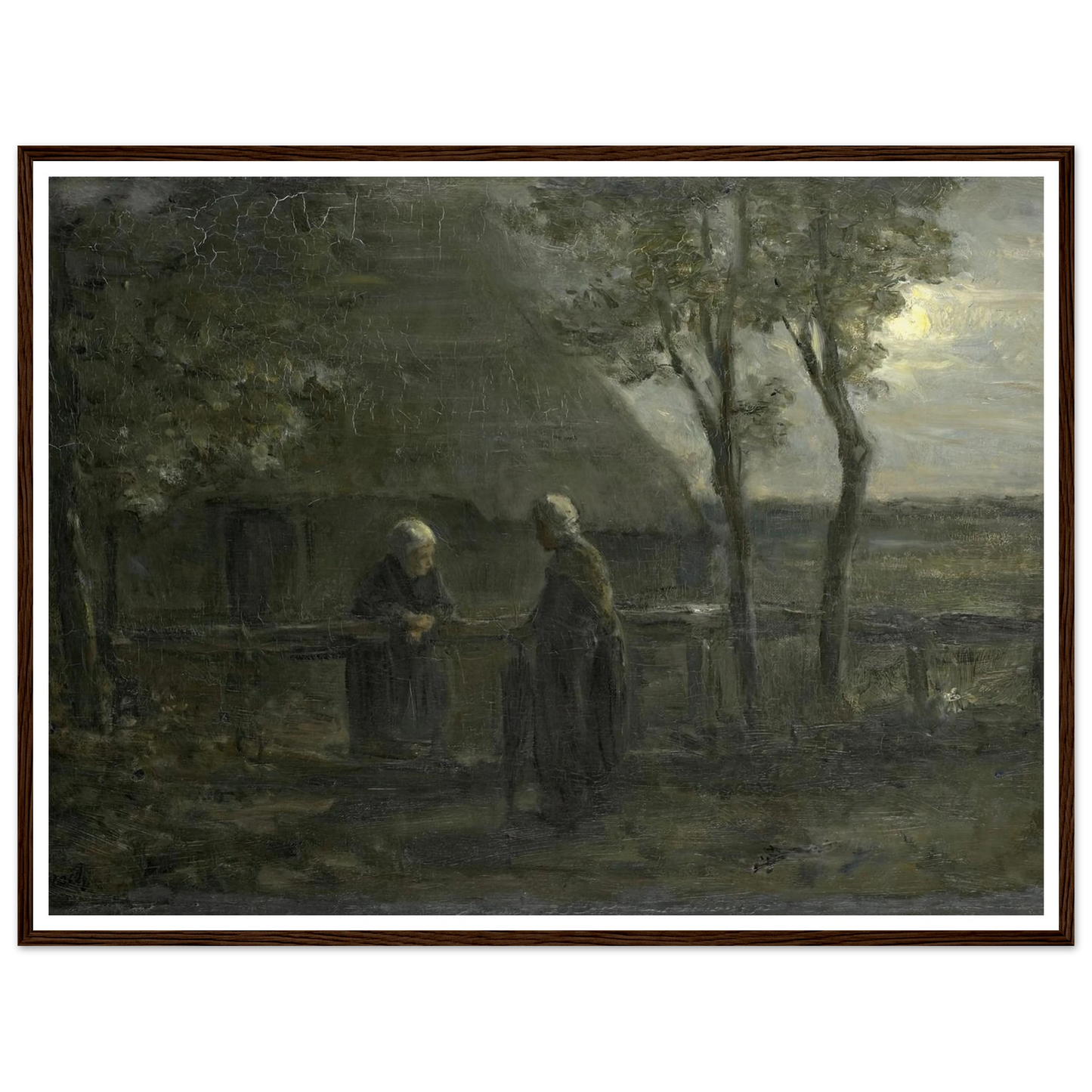 ‘Neighborly Gossip’ (1897) Art Print | Jozef Israels-Quipham Collections