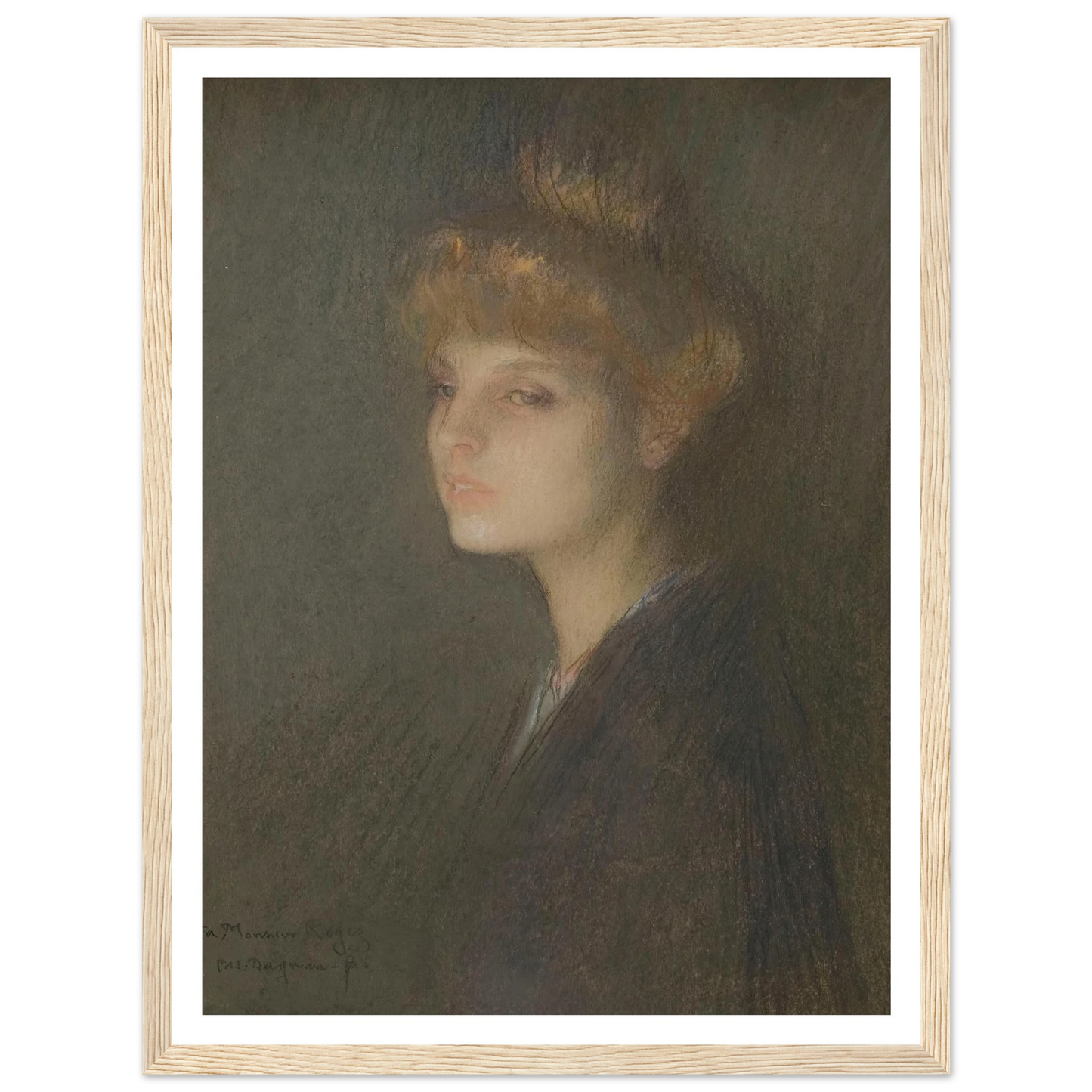 Portrait de femme (1895 - 1905) Art Print | Pascal Adolphe Jean Dagnan Bouveret-Quipham Collections