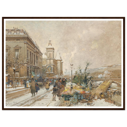 Le Marché aux fleurs Art Print | Eugene Galien Laloue-Quipham Collections