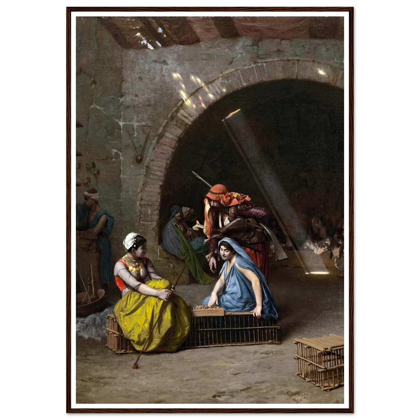 Almehs Playing Draughts Art Print | Jean Leon Gerome-Quipham Collections