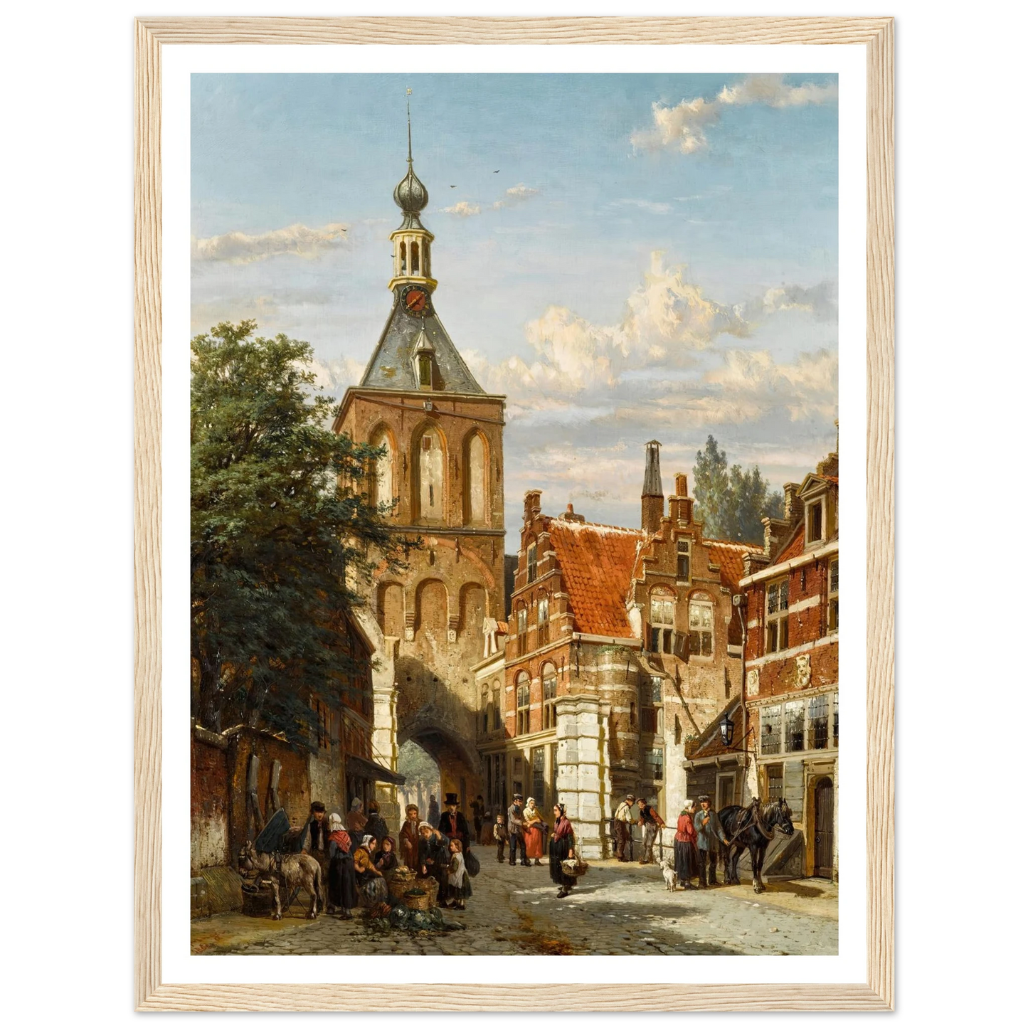 The Binnenpoort, Culemborg (1865) Art Print | Cornelis Springer-Quipham Collections