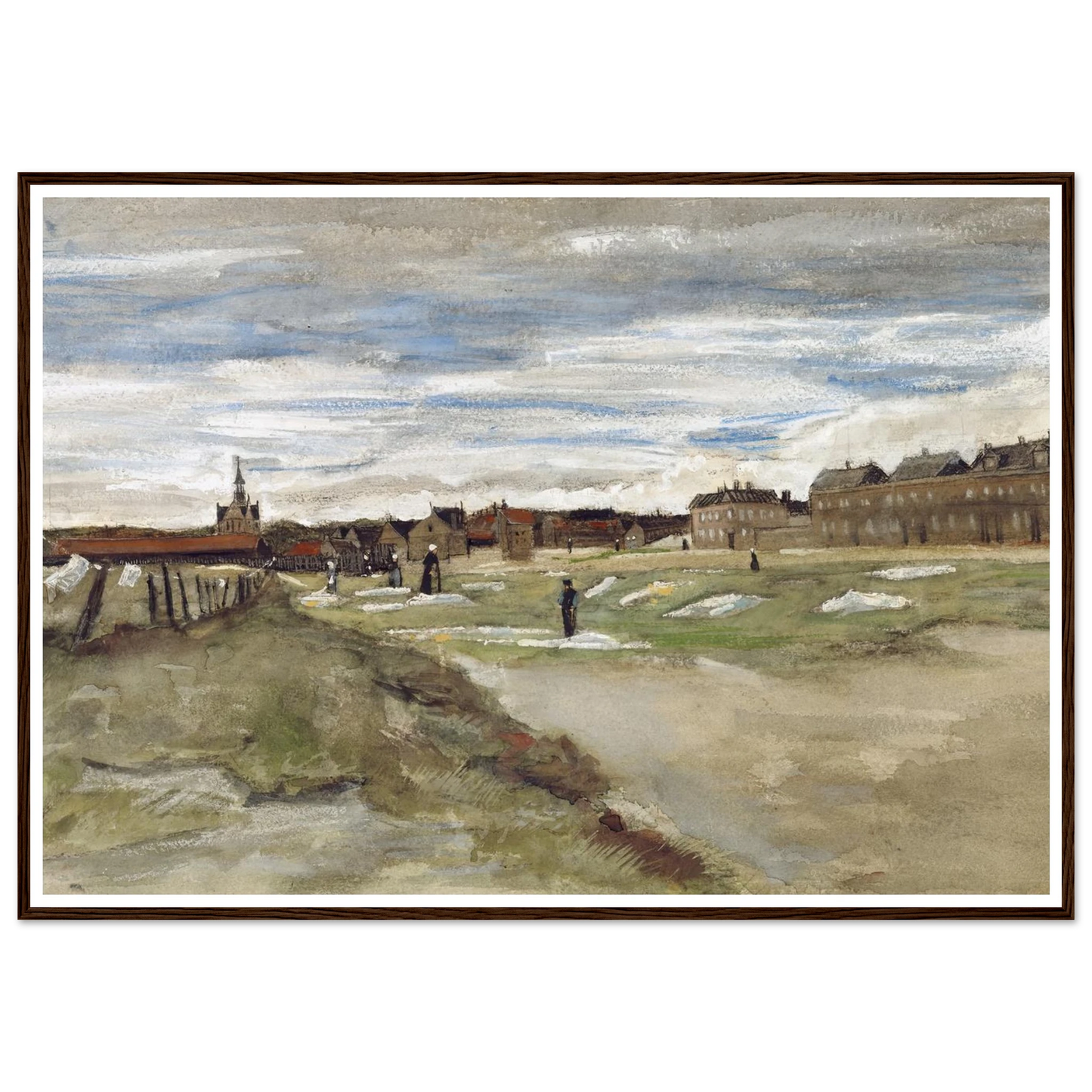 Bleachery at Scheveningen (1882) Art Print | Vincent van Gogh-Quipham Collections
