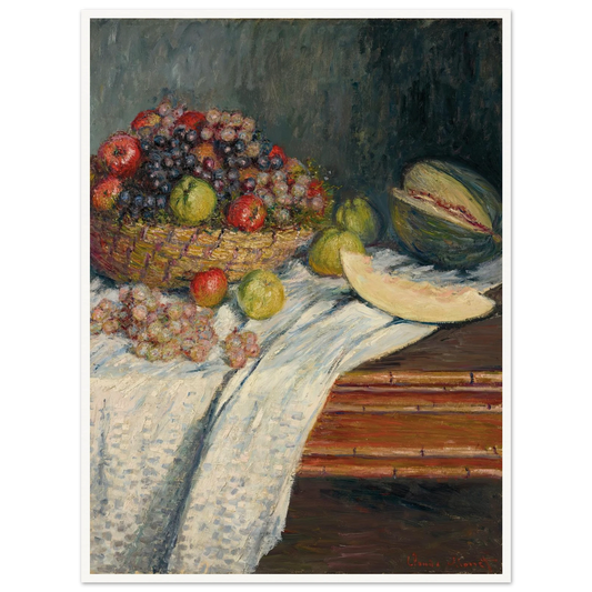 Nature morte au melon d’Espagne (1879) Art Print | Claude Monet-Quipham Collections
