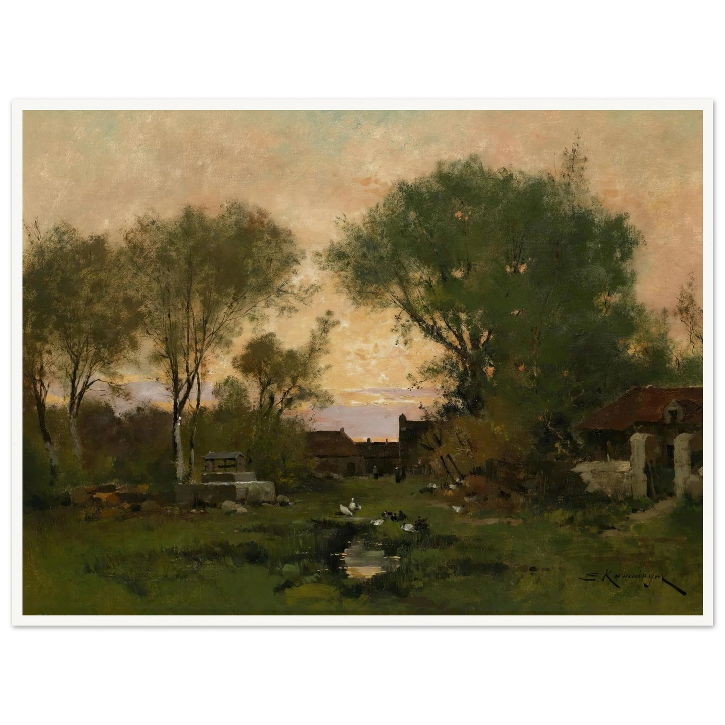 Abendstimmung Art Print | Eugene Galien Laloue-Quipham Collections