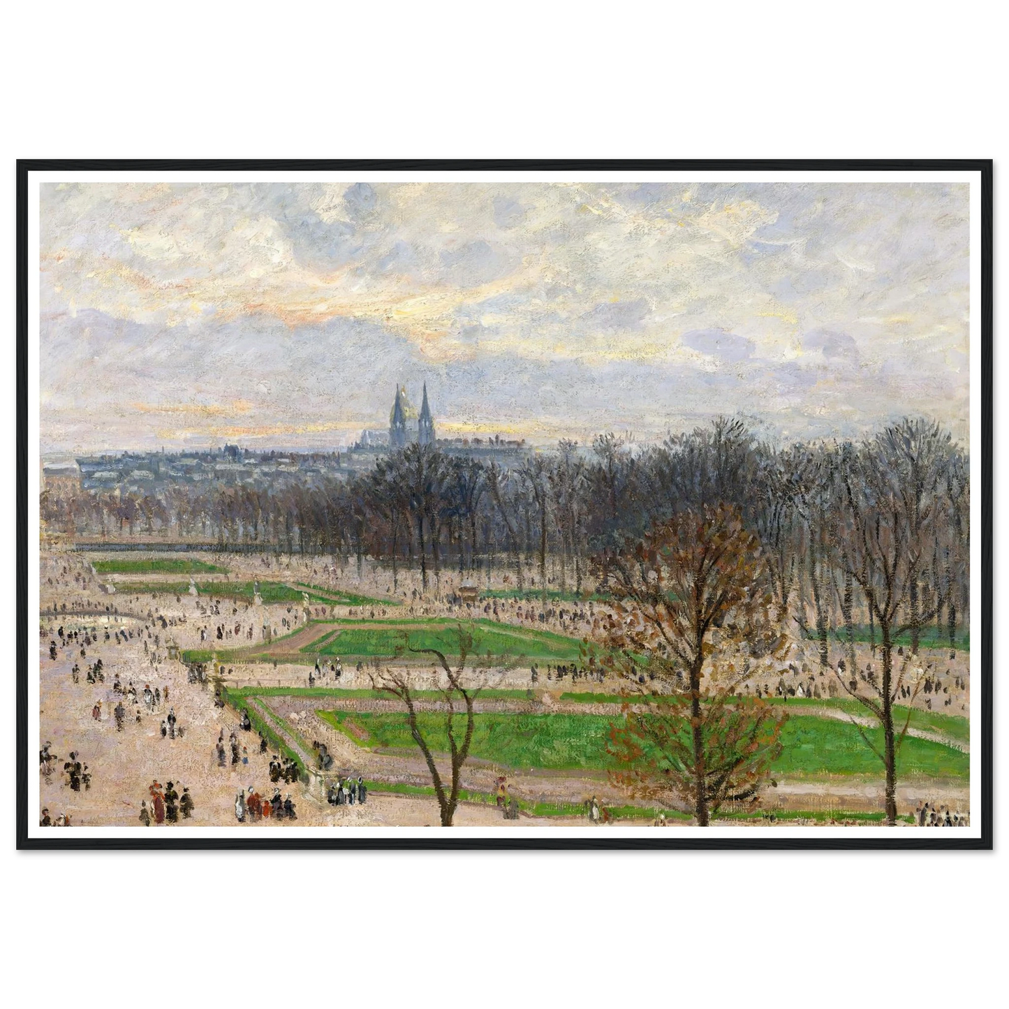 The Garden of the Tuileries on a Winter Afternoon (1899) Art Print | Camille Pissarro-Quipham Collections