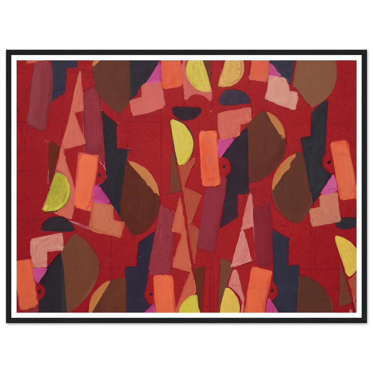 Untitled (Textile design no VI) (circa 1925) Art Print | Frances Hodgkins-Quipham Collections