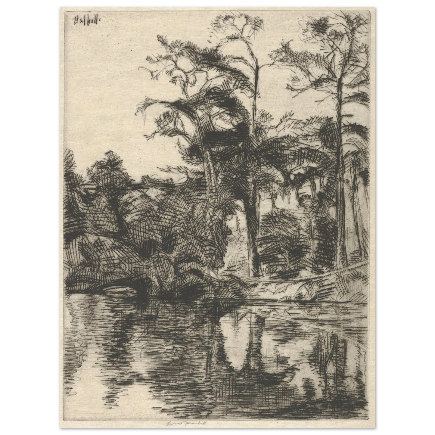 Alligator Pool (1914) Art Print | Ernest Haskell-Quipham Collections