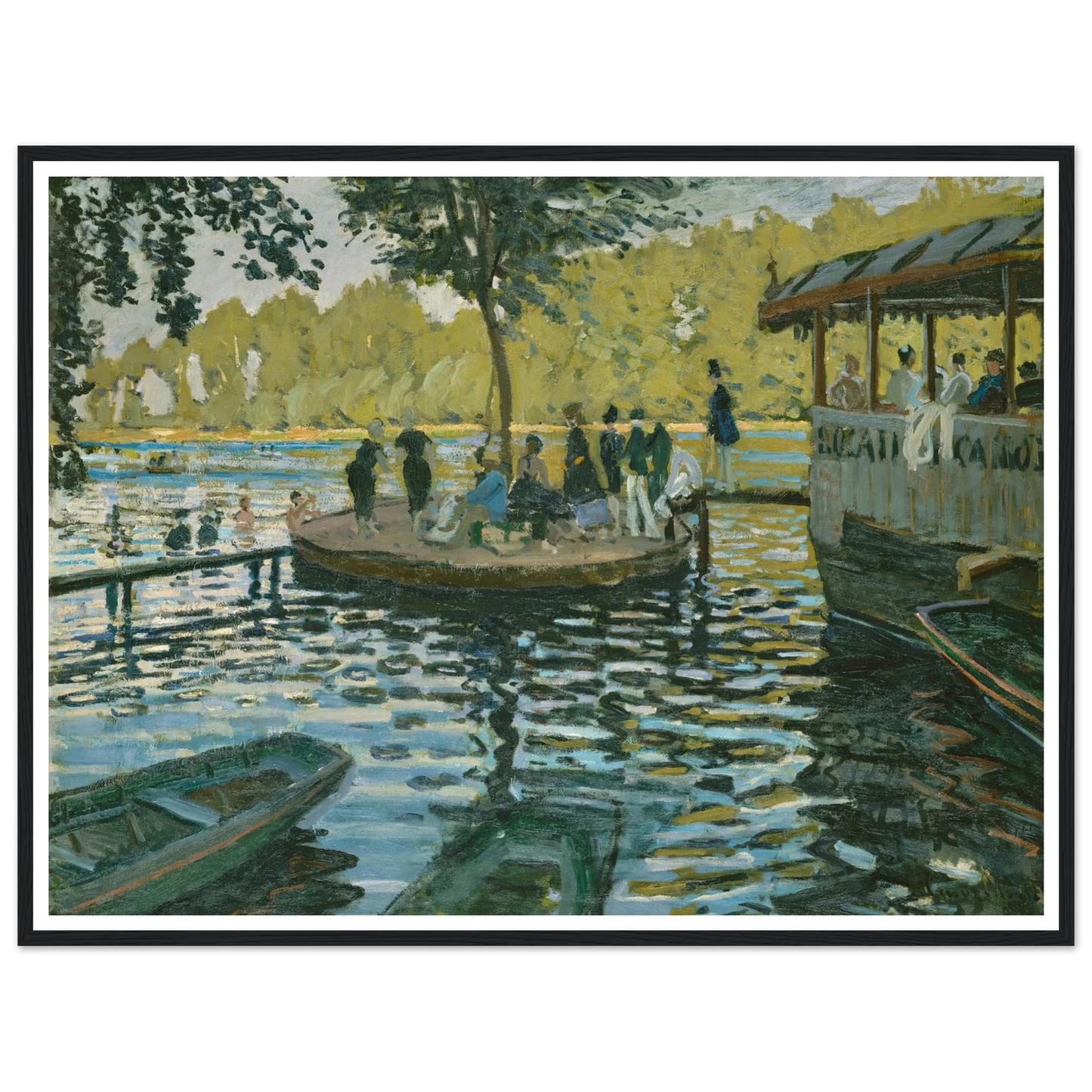 La Grenouillère (1869) Art Print | Claude Monet-Quipham Collections