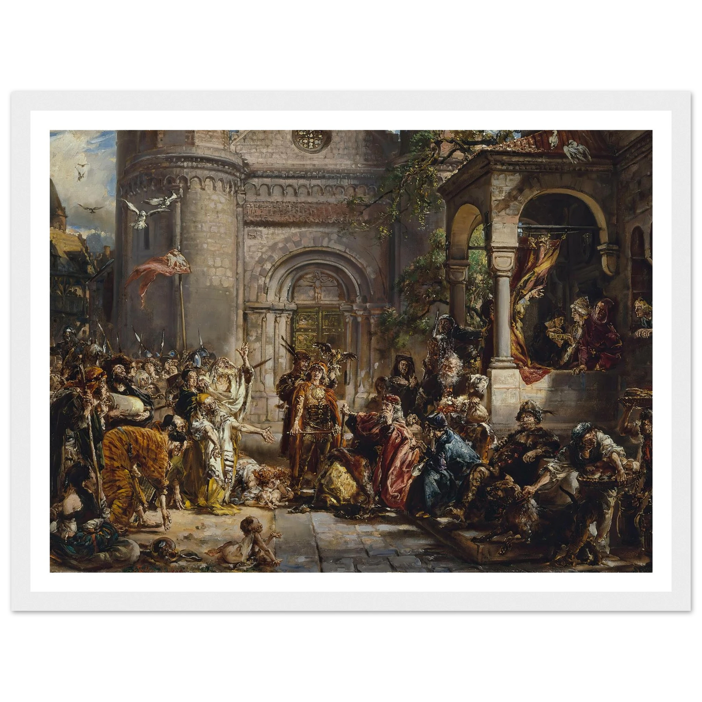 Reception of the Jews, from the series “History of Civilization in Poland” (1889) Art Print | Jan Matejko-Quipham Collections