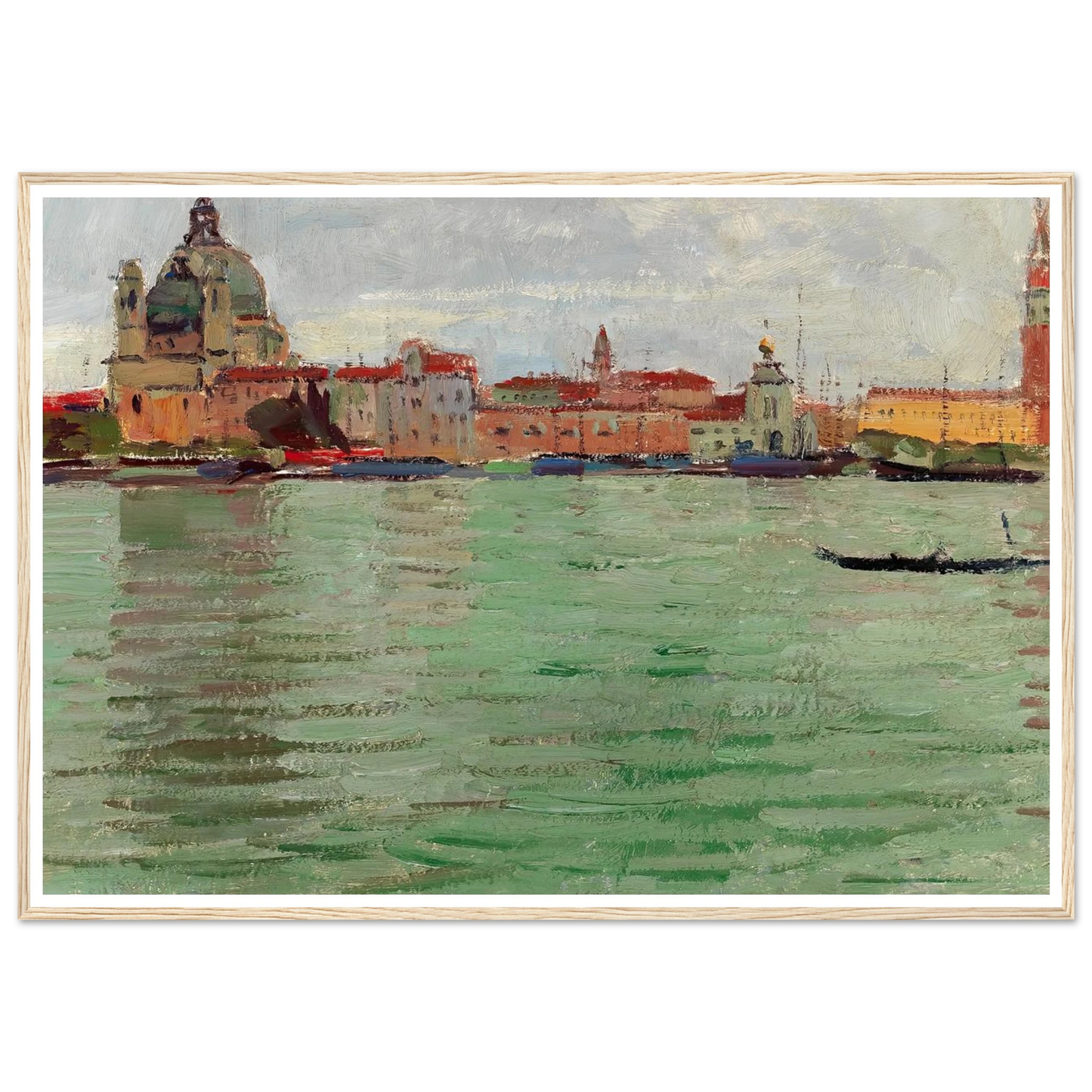 Venice, Santa Maria della Salute and Campanile di San Marco (c. 1922) Art Print | Carl Moll-Quipham Collections