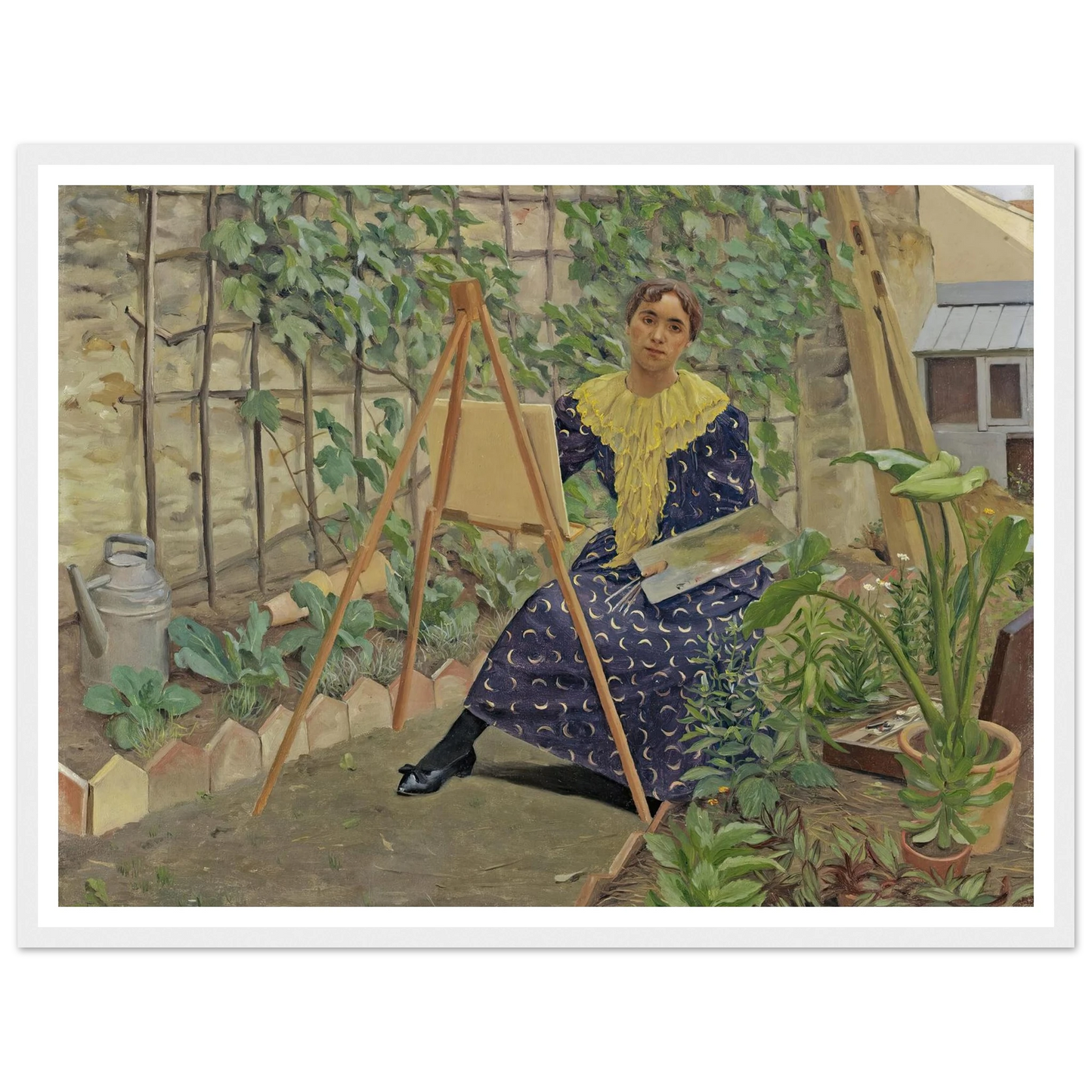 Young Girl Painting (1892) Art Print | Felix Vallotton-Quipham Collections