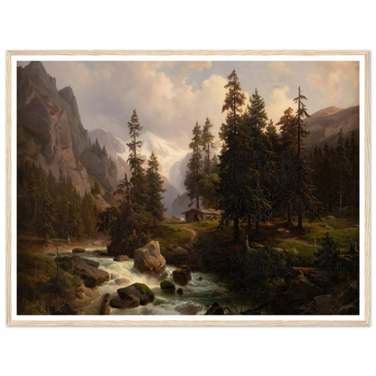 Dale in the High Alps at Gastein (1850) Art Print | August Behrendsen-Quipham Collections