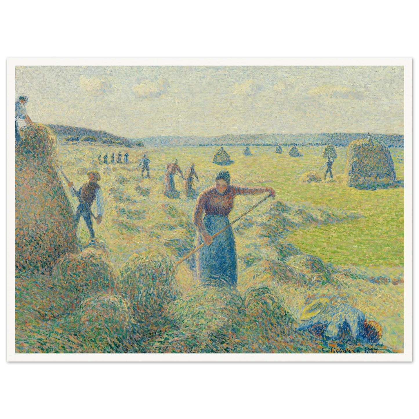 La Récolte des Foins, Éragny Art Print | Camille Pissarro-Quipham Collections