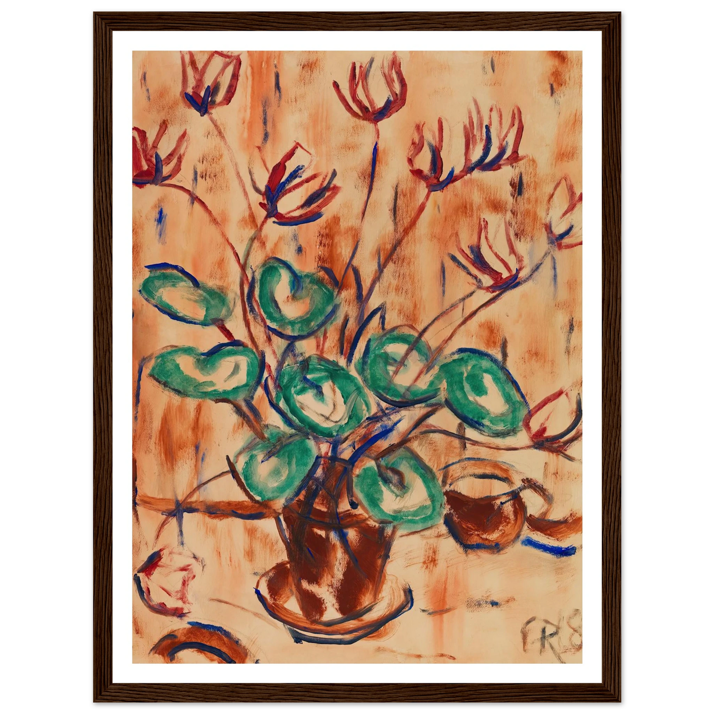 Alpenveilchen (1918) Art Print | Christian Rohlfs-Quipham Collections