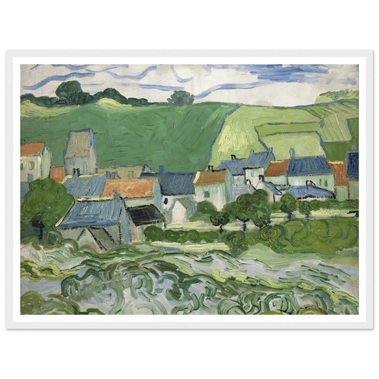 View of Auvers (1890) Art Print | Vincent van Gogh-Quipham Collections