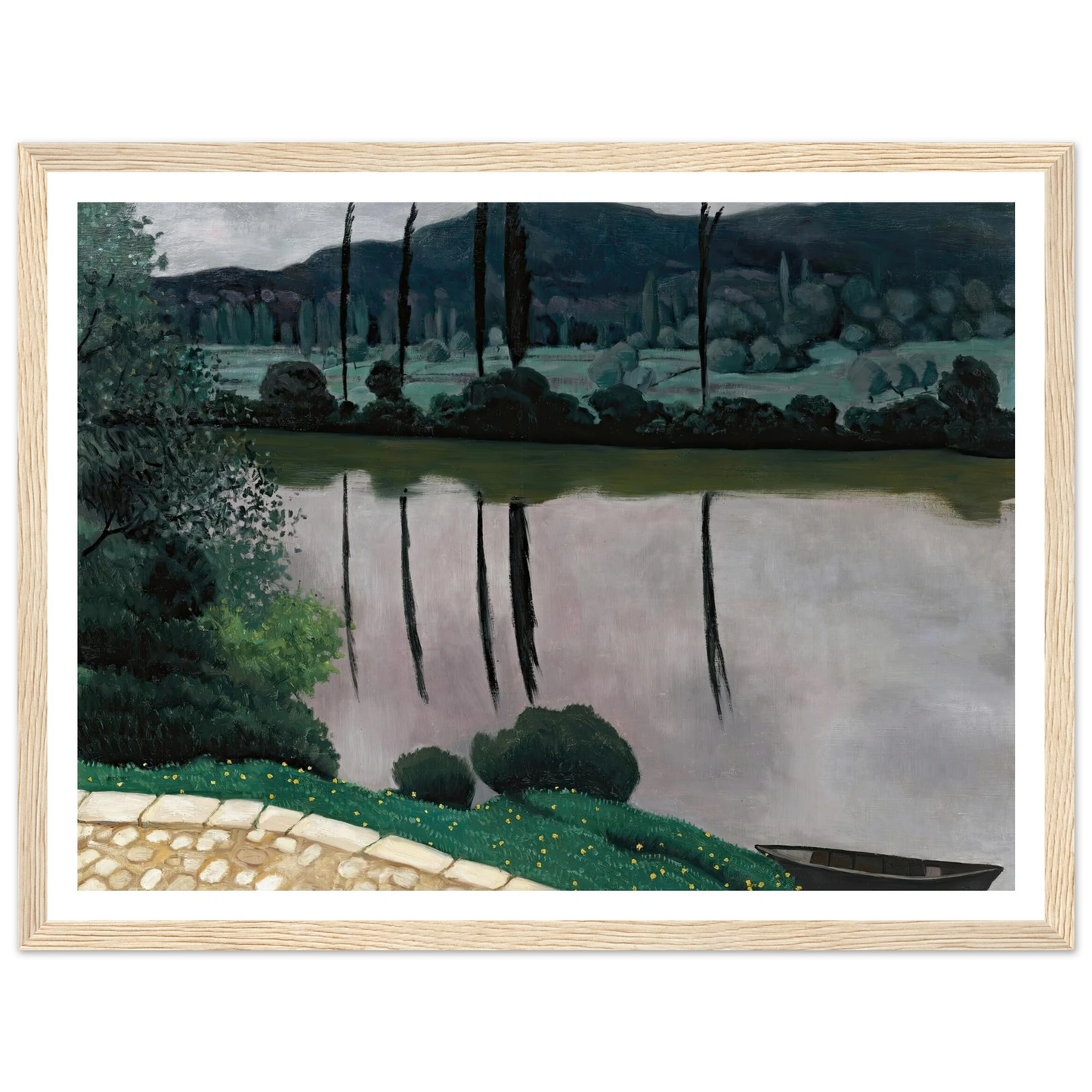 The Dordogne In Vitrac (1925) Art Print | Felix Vallotton-Quipham Collections