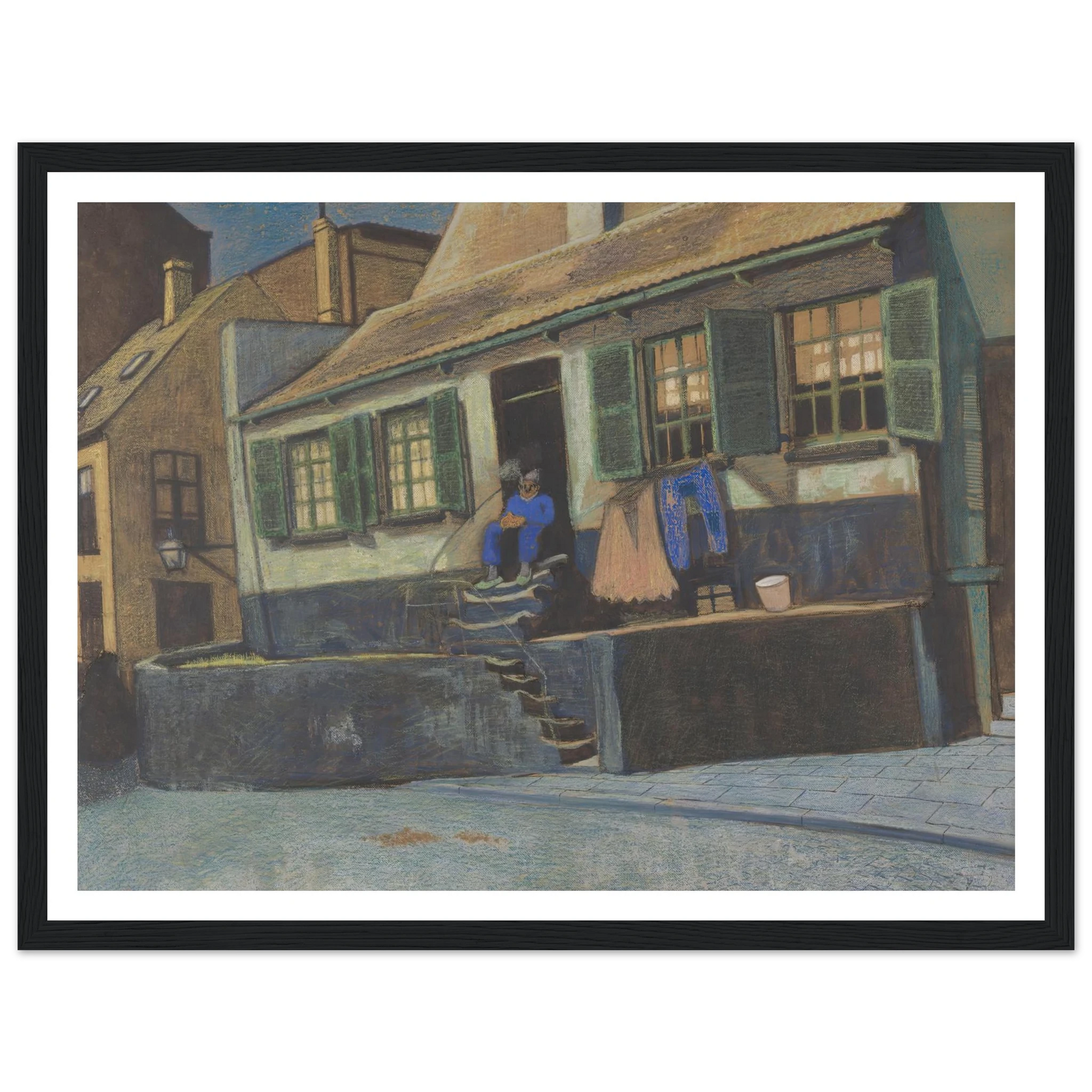 Het huis genaamd ‘De Preekstoel’ te Oostende (1911) Art Print | Leon Spilliaert-Quipham Collections