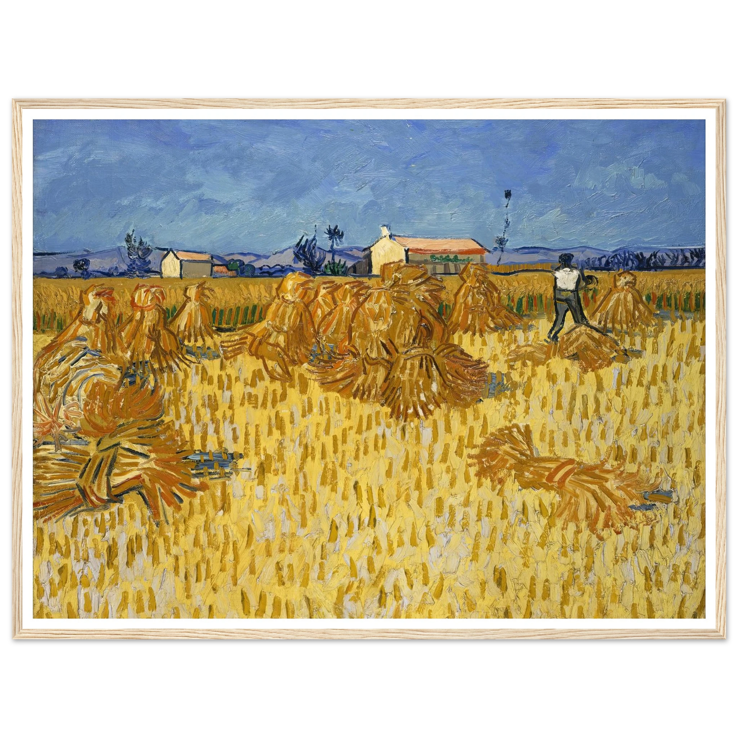 Corn Harvest in Provence Art Print | Vincent van Gogh-Quipham Collections