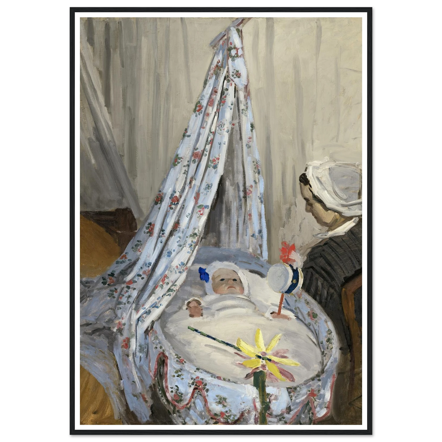 The Cradle – Camille with the Artist’s Son Jean (1867) Art Print | Claude Monet-Quipham Collections