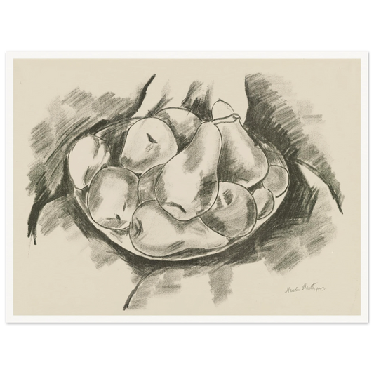 Dish of Apples and Pears (1923) Art Print | Marsden Hartley-Quipham Collections